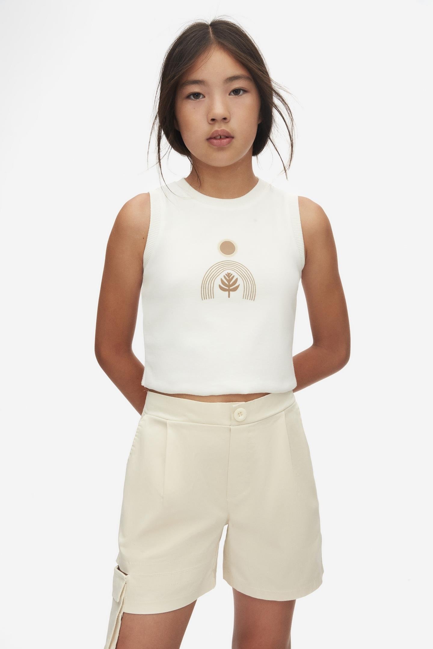 Nk Kız Çocuk Febble Bluz 8-14 Yaş Ekru