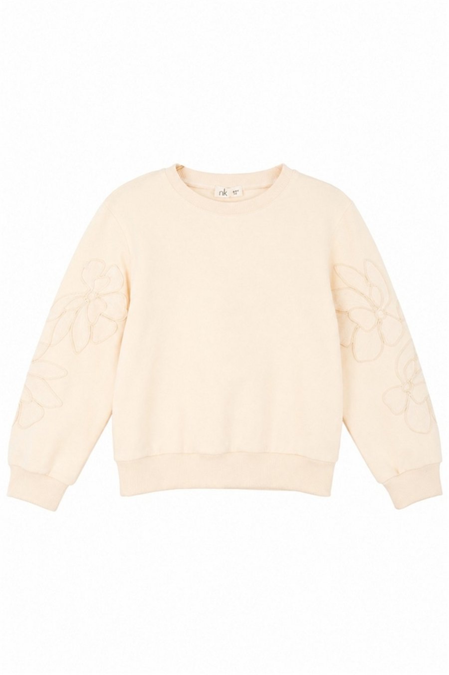 Nk Kız Çocuk Kolları Laseli Sweat 8-14 Yaş Krem