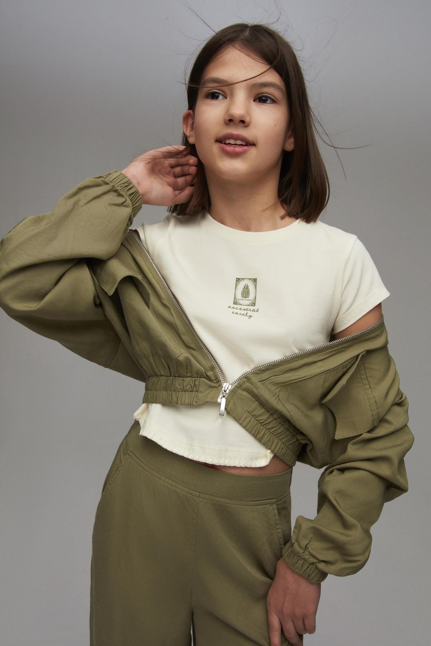 Nk Kız Çocuk Malta Tshirt 8-14 Krem