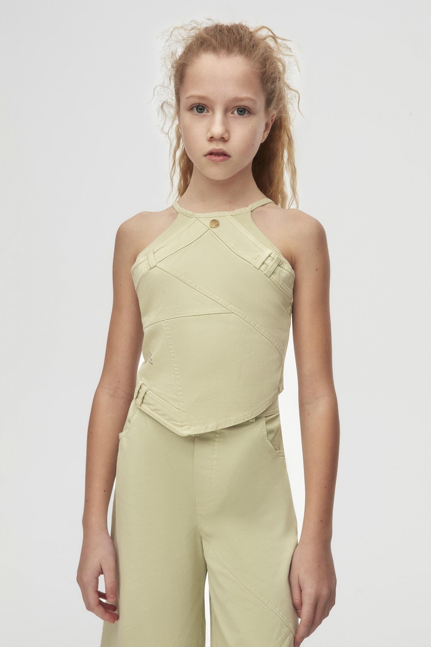 Nk Kız Çocuk Parçalı Crop 10-16 Yaş Yeşil