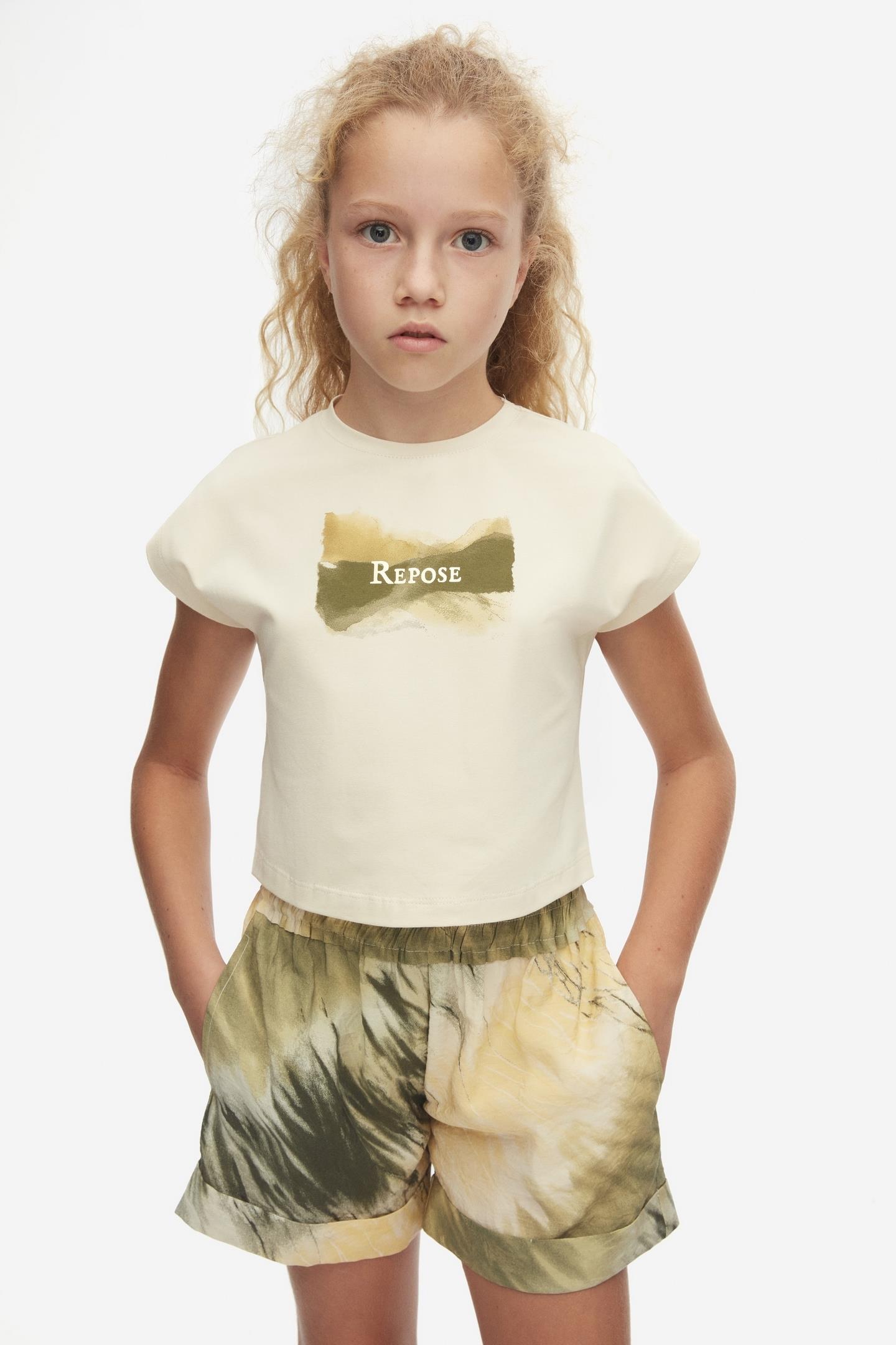 Nk Kız Çocuk Reposel Tshirt 8-14 Krem