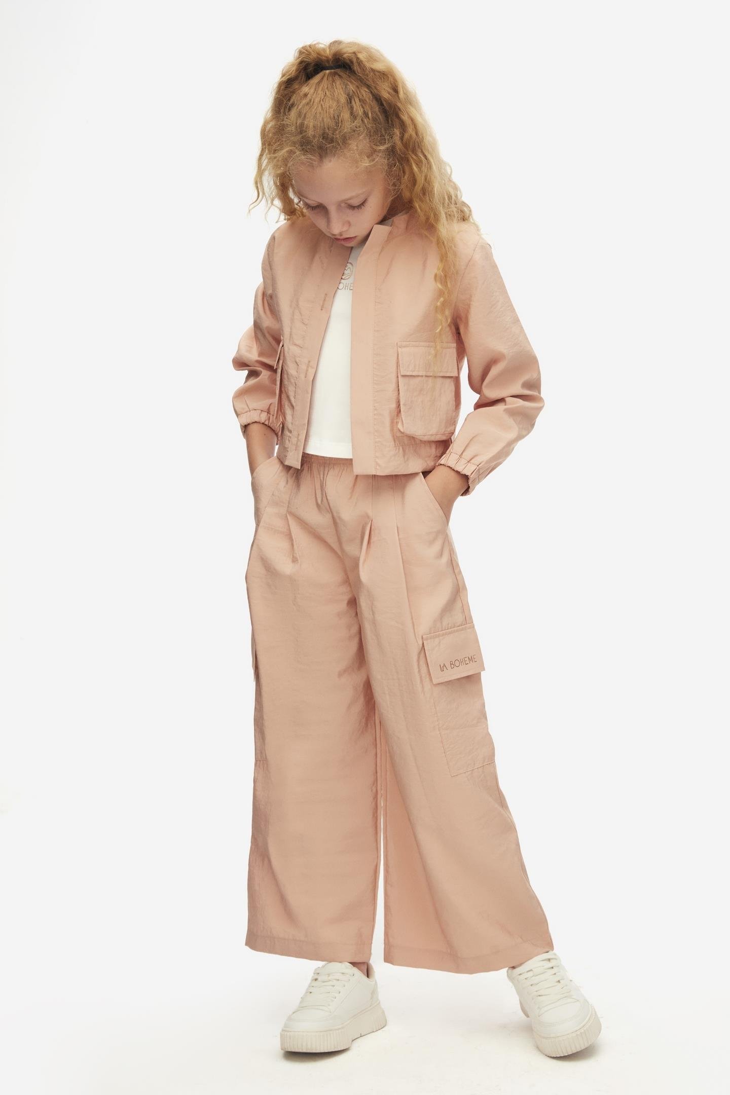 Nk Kız Çocuk Rose Ceket 8-14 Yaş Pudra