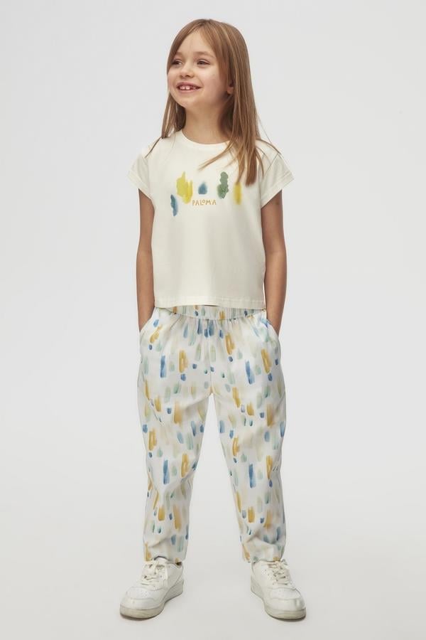 Nk Kız Çocuk Sharp Tshirt 4-8 Yaş Ekru