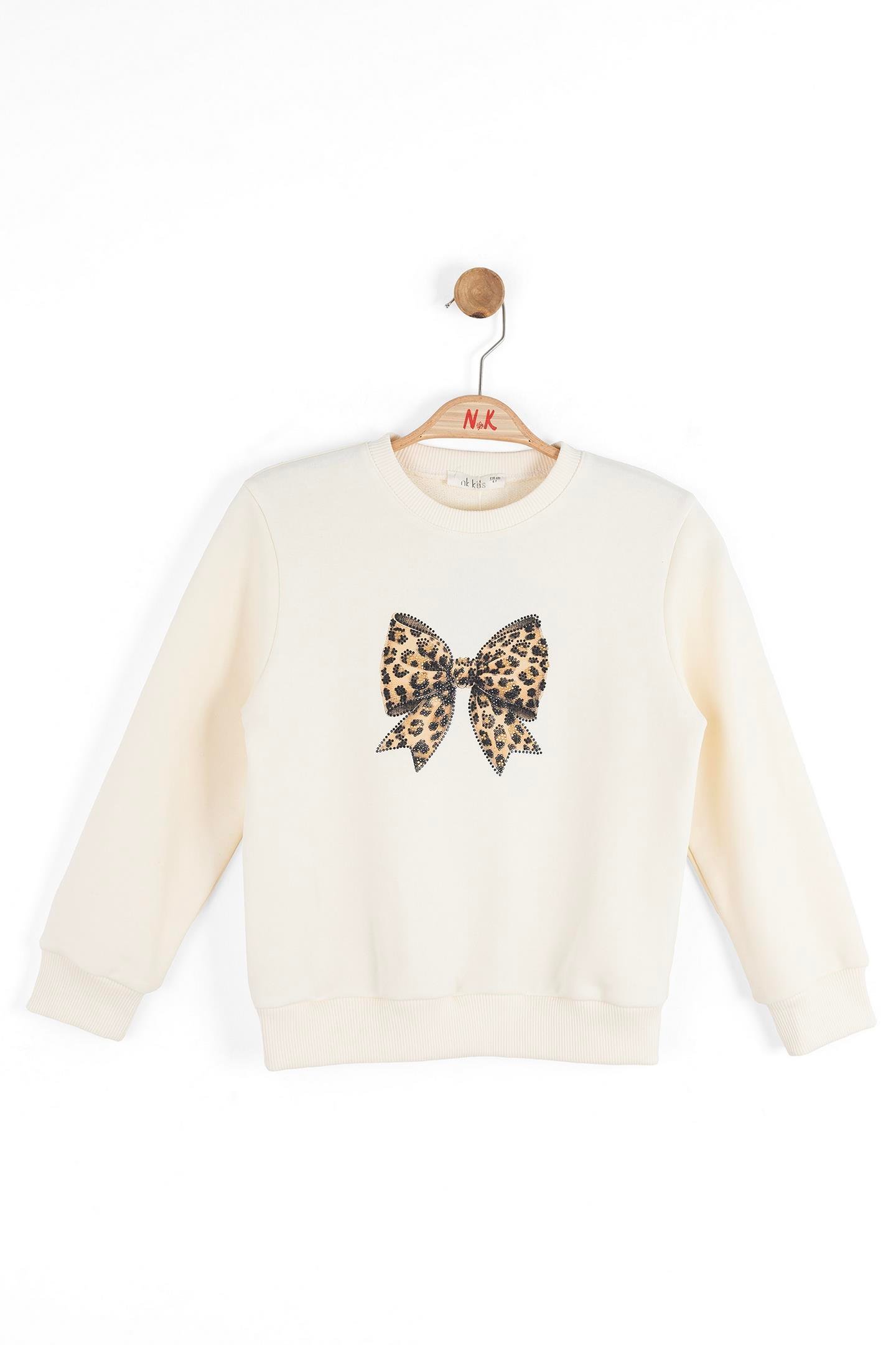 Nk Kız Çocuk Twinkle Sweatshirt 4-8 Yaş Camel
