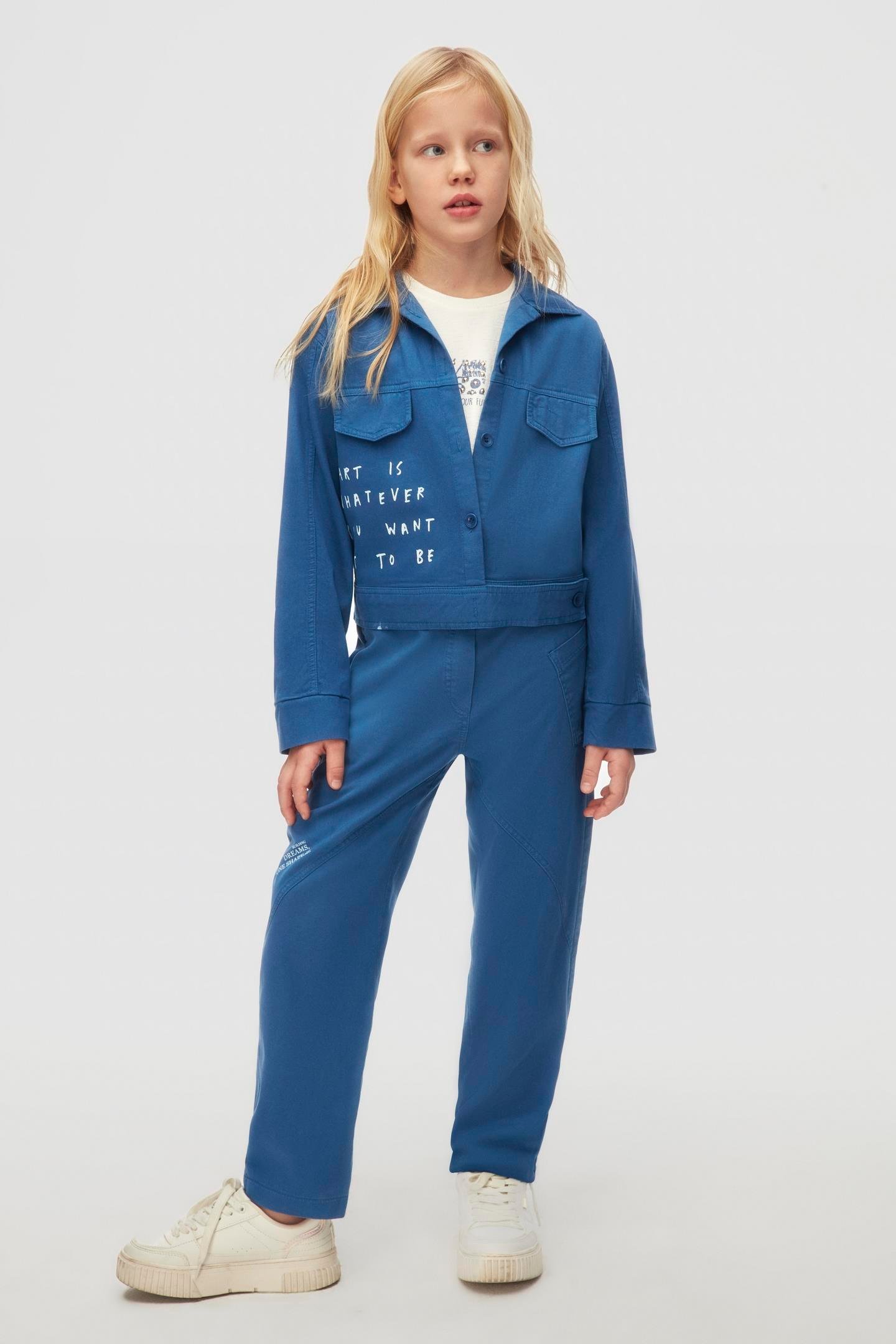 Nk Kız Çocuk Want Ceket 8-14 Yaş İndigo