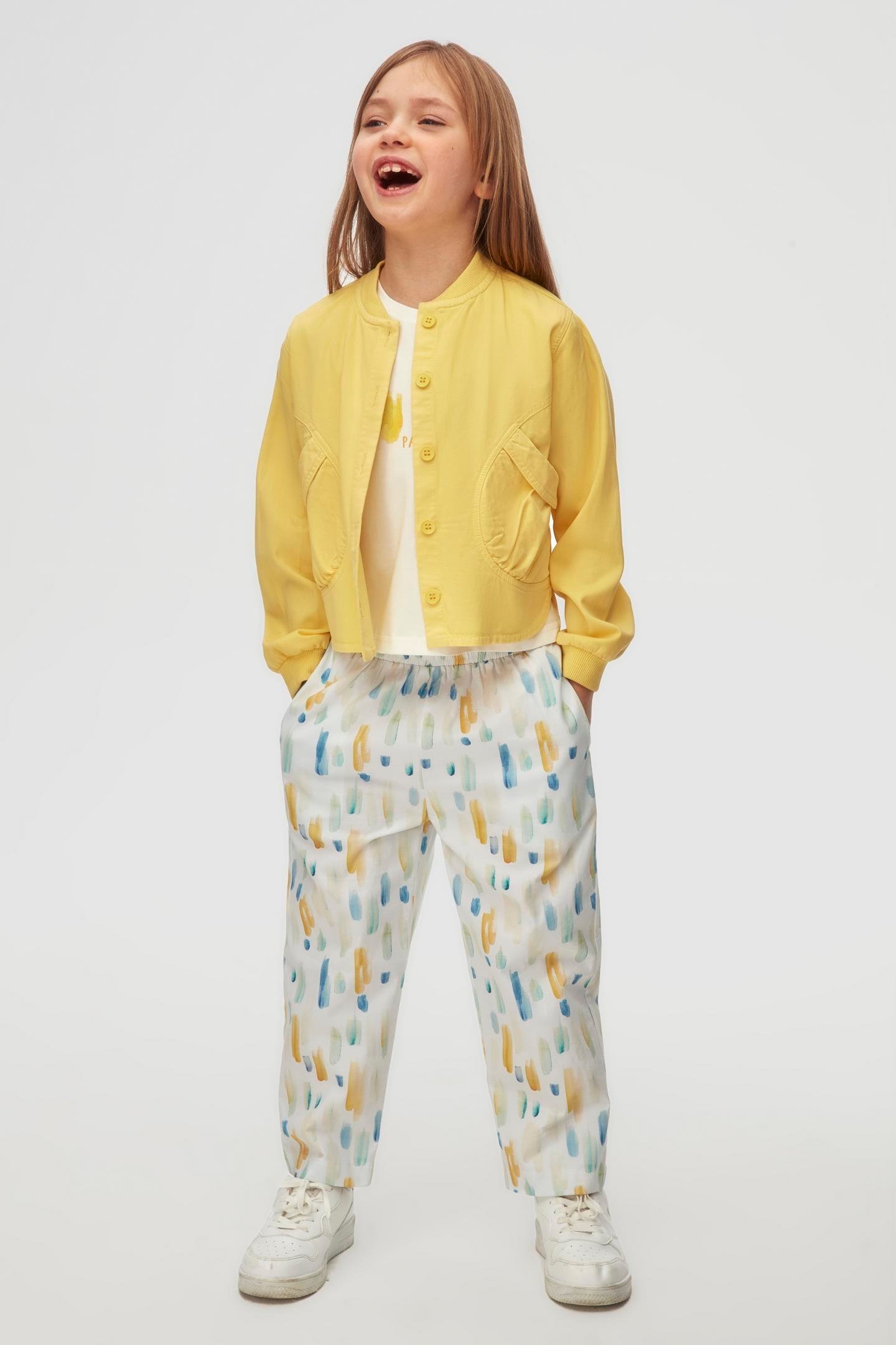 Nk Kız Çouk Canary Ceket 4-8 Yaş Sarı