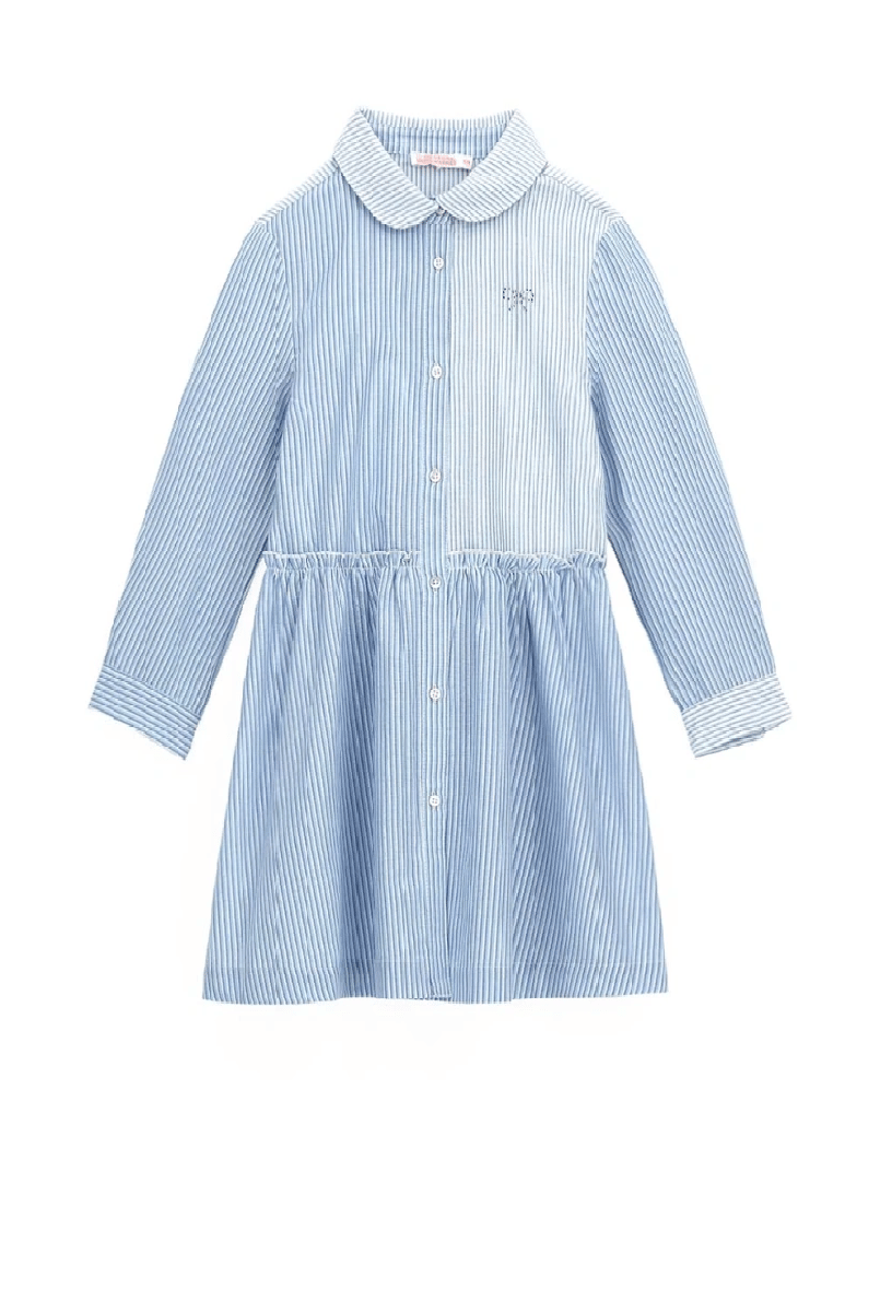 Orginal Marines Cizgili Gömlek Elbise 29 Yaş Mavi