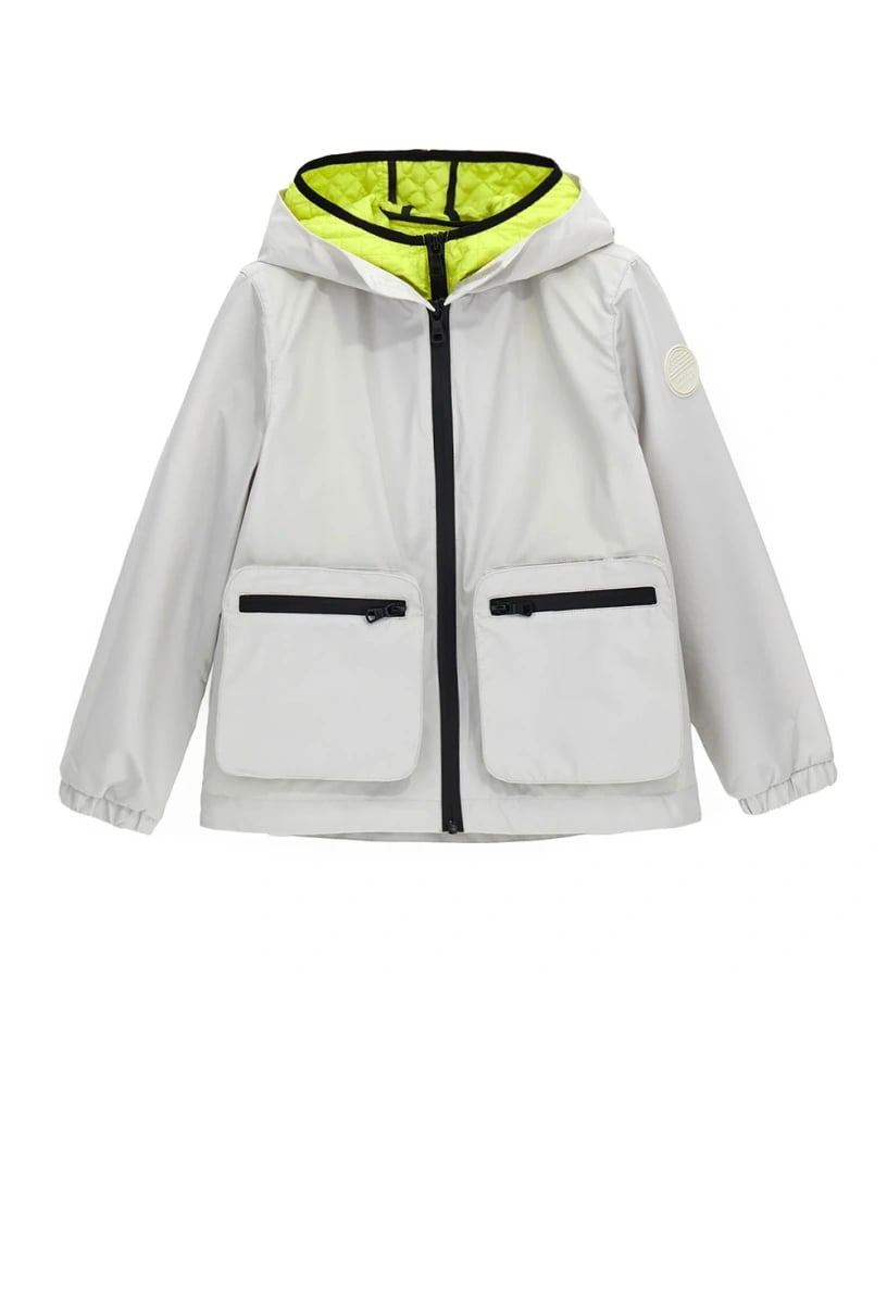 Original Marines Erkek Çocuk Yelekli Yağmurluk 8-14 Yaş Gri