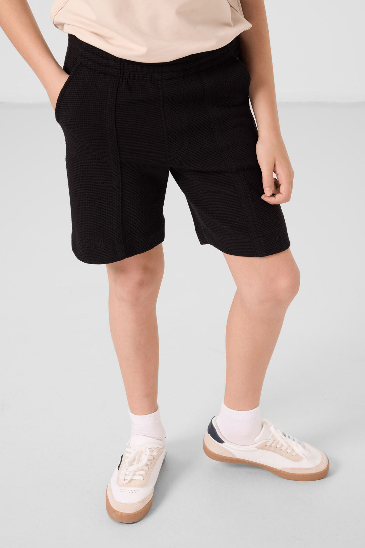 Tommylife Erkek Çocuk Pamuklu Şort 7-15 Yaş Siyah