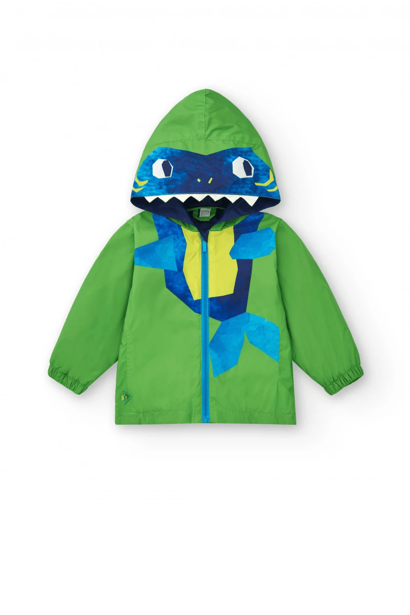 Tuc Tuc Erkek Çocuk Köpek Balığı Desenli Yağmurluk 4-7 Yaş Yeşil