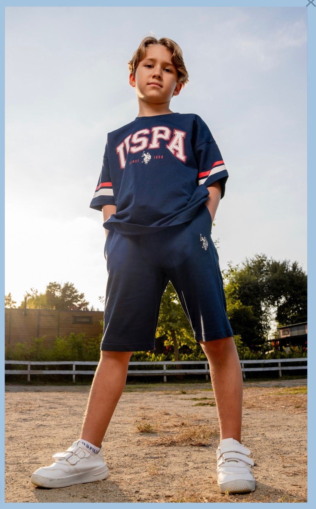 U.S Polo Assn Erkek Çocuk Şortlu Takım 9-15 Yaş Lacivert
