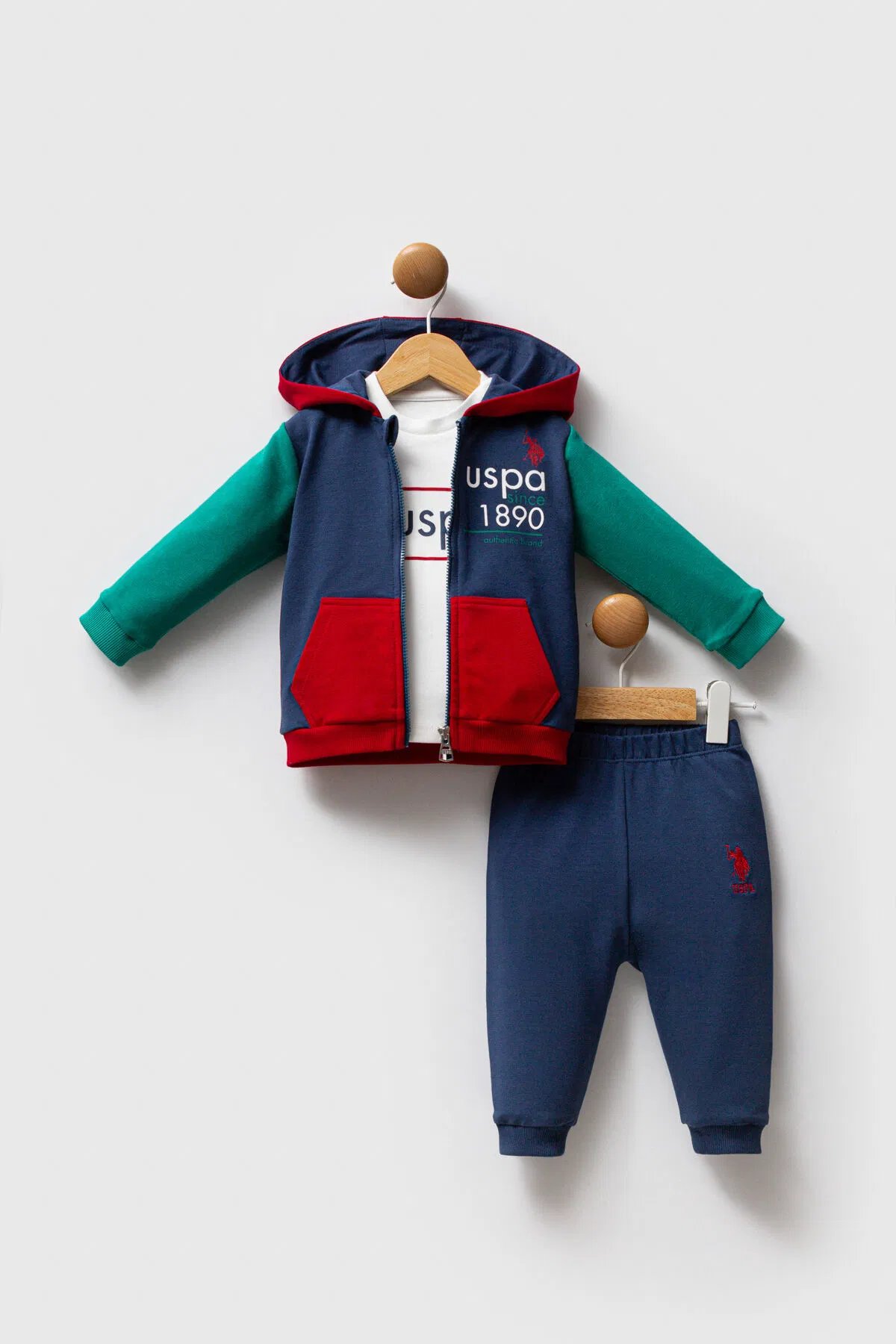 U.S. Polo Assn Erkek Bebek Takım 6-36 Ay İndigo