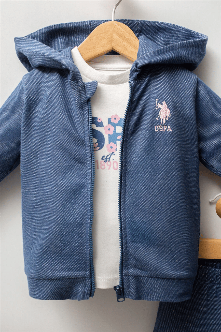 U.S. Polo Assn. Kız Bebek Regular FitTakım 6-36 Ay Mavi