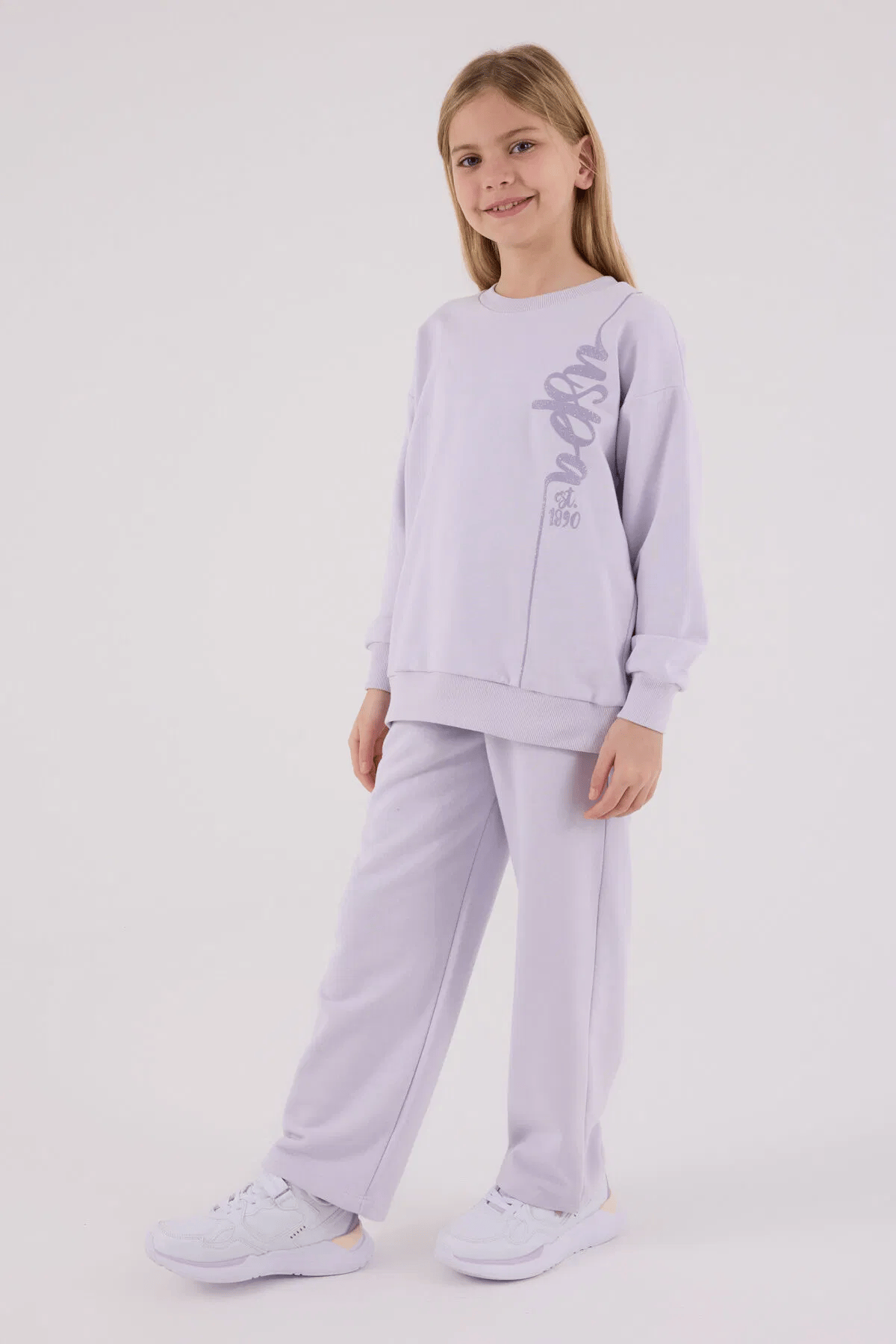 US Polo Assn Kız Çocuk EşofmanTakım 4-8 Yaş Lila