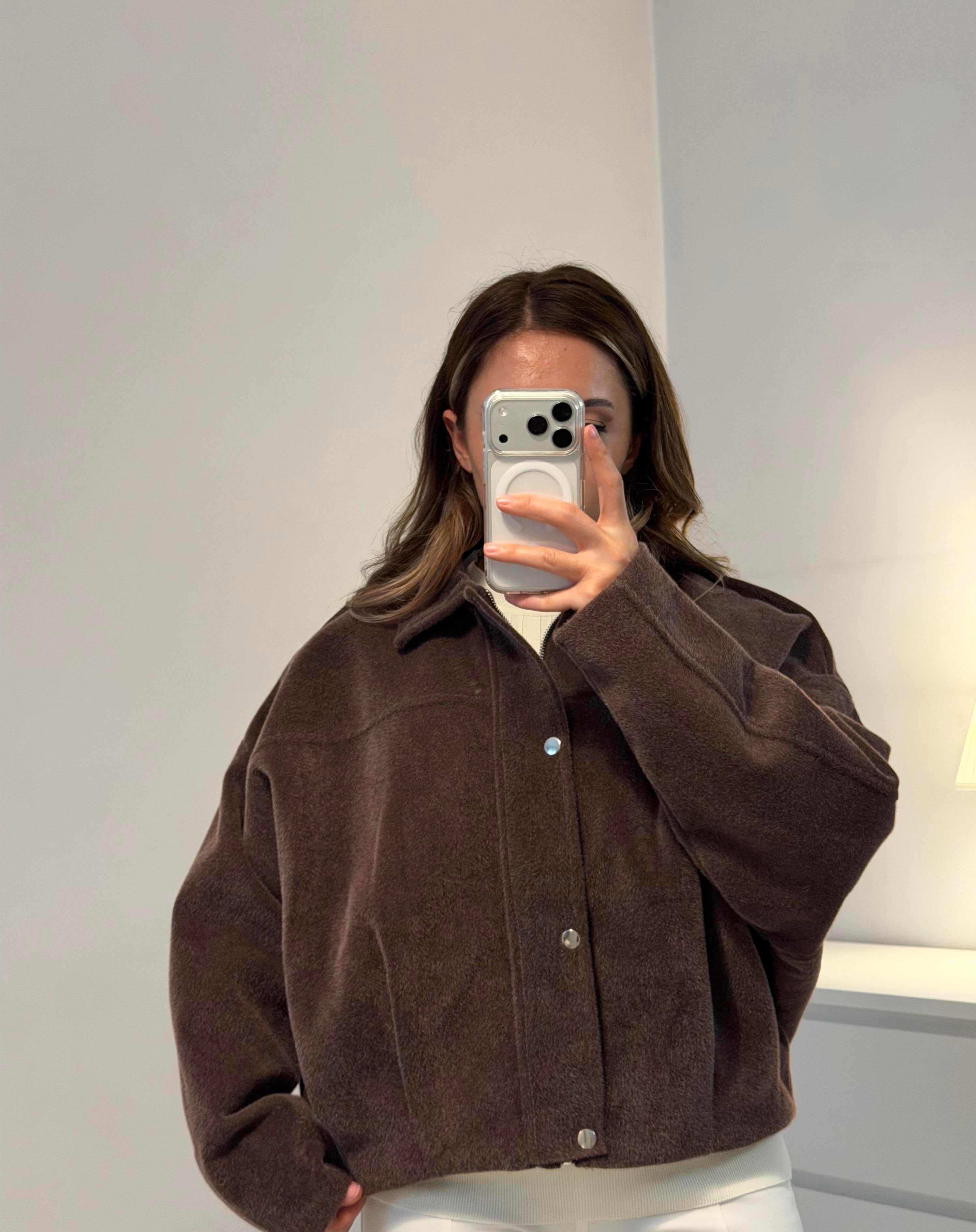 Fox Bomber Ceket Kahverengi