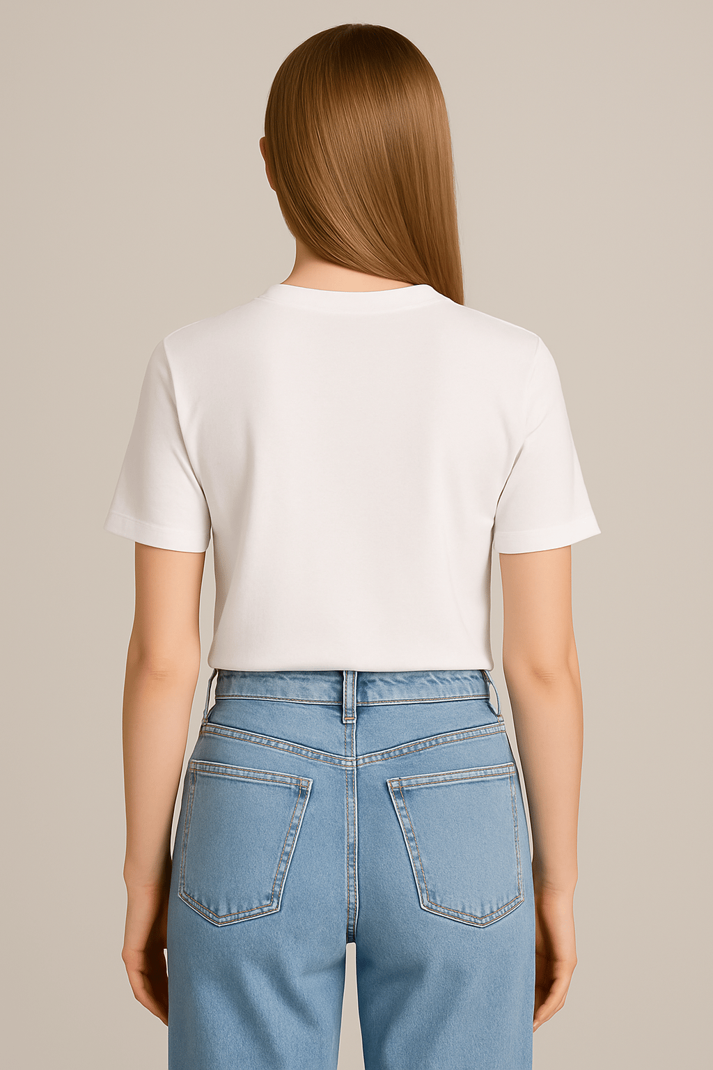 Pamuklu Basic T-shirt Beyaz