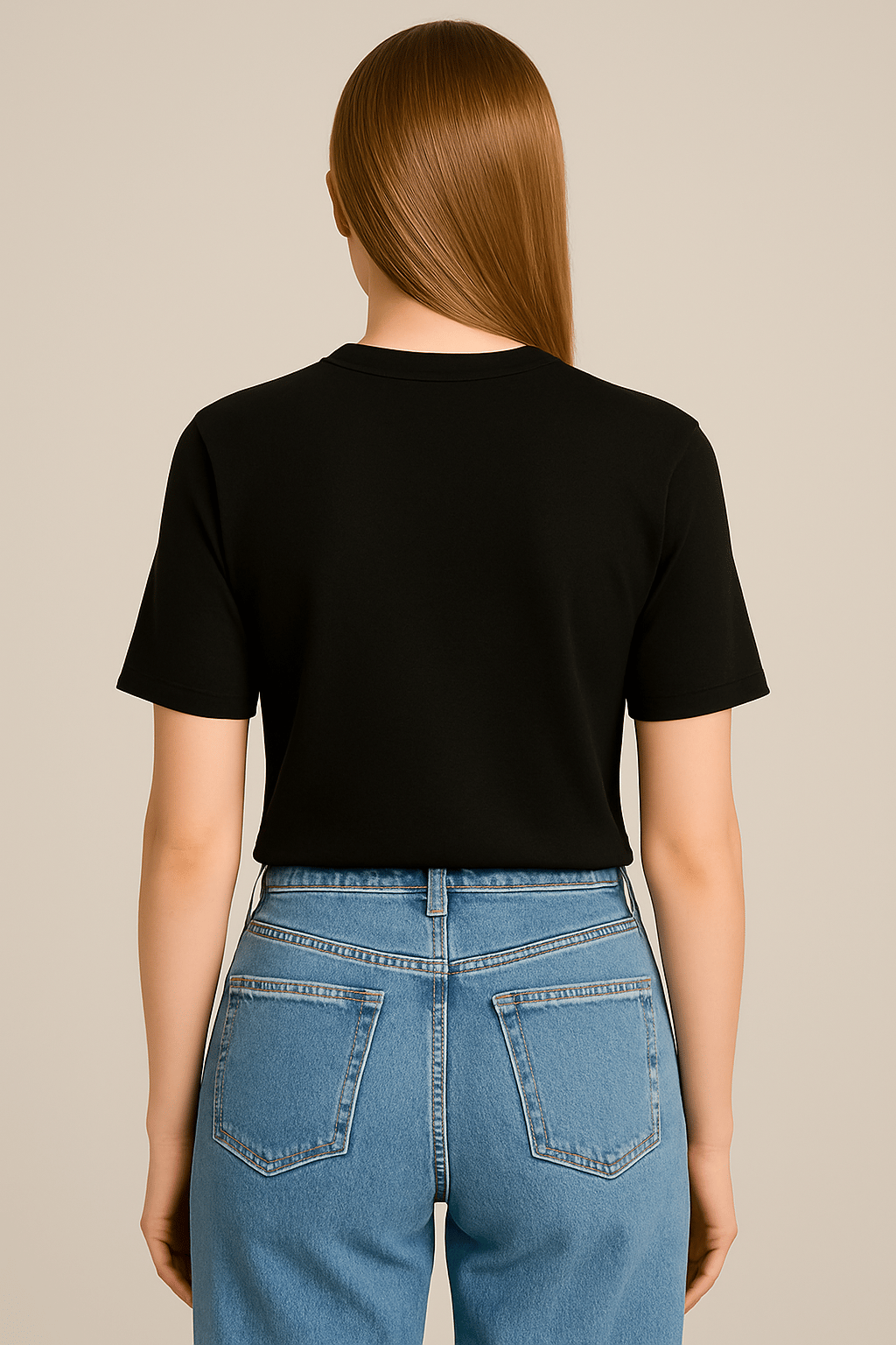Pamuklu Basic T-shirt Siyah