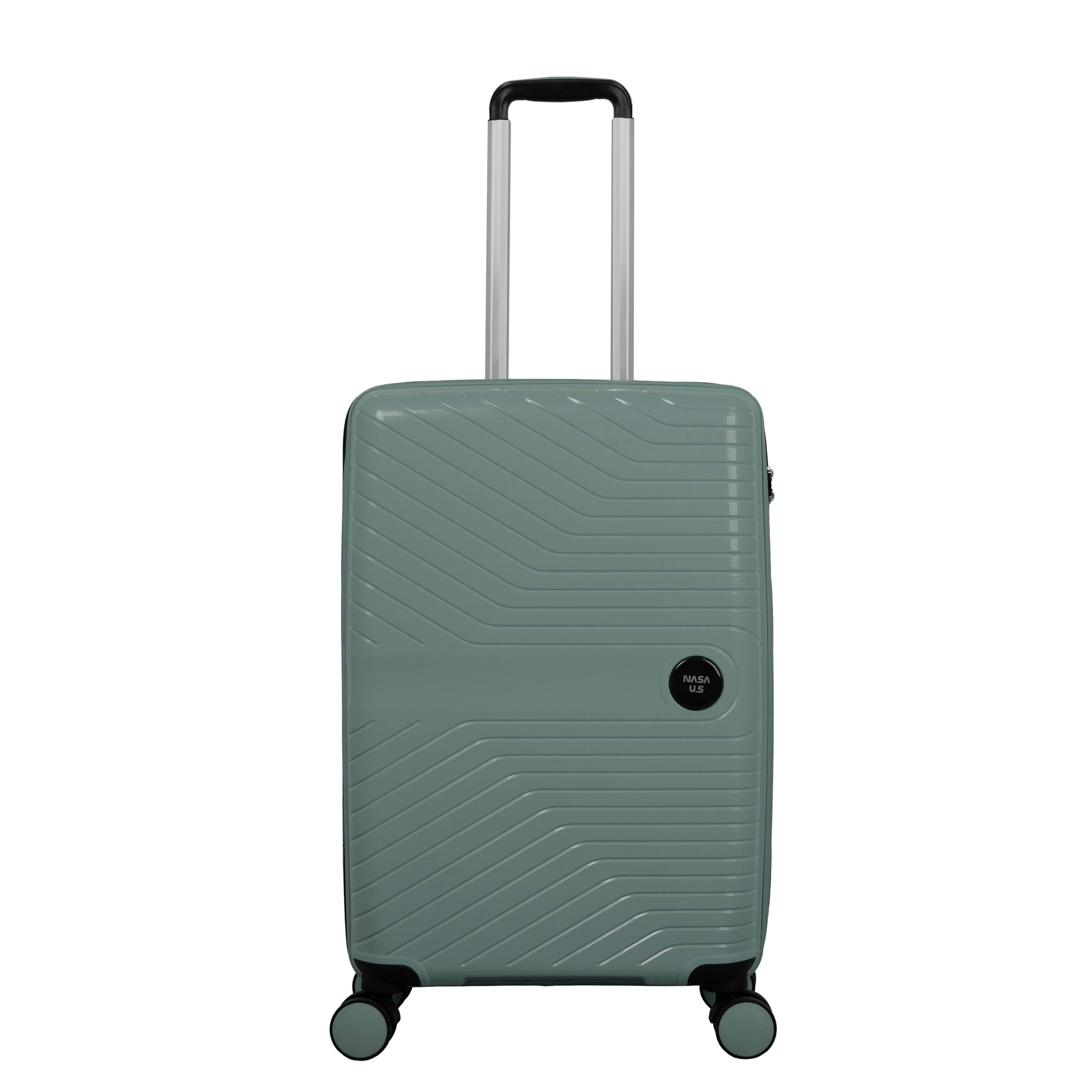 Büyük Orta ve KabinNASA U.S PP - SİLİKON KIRILMAZ 3 LÜ VALİZ SETİ MİNT YEŞİLİ