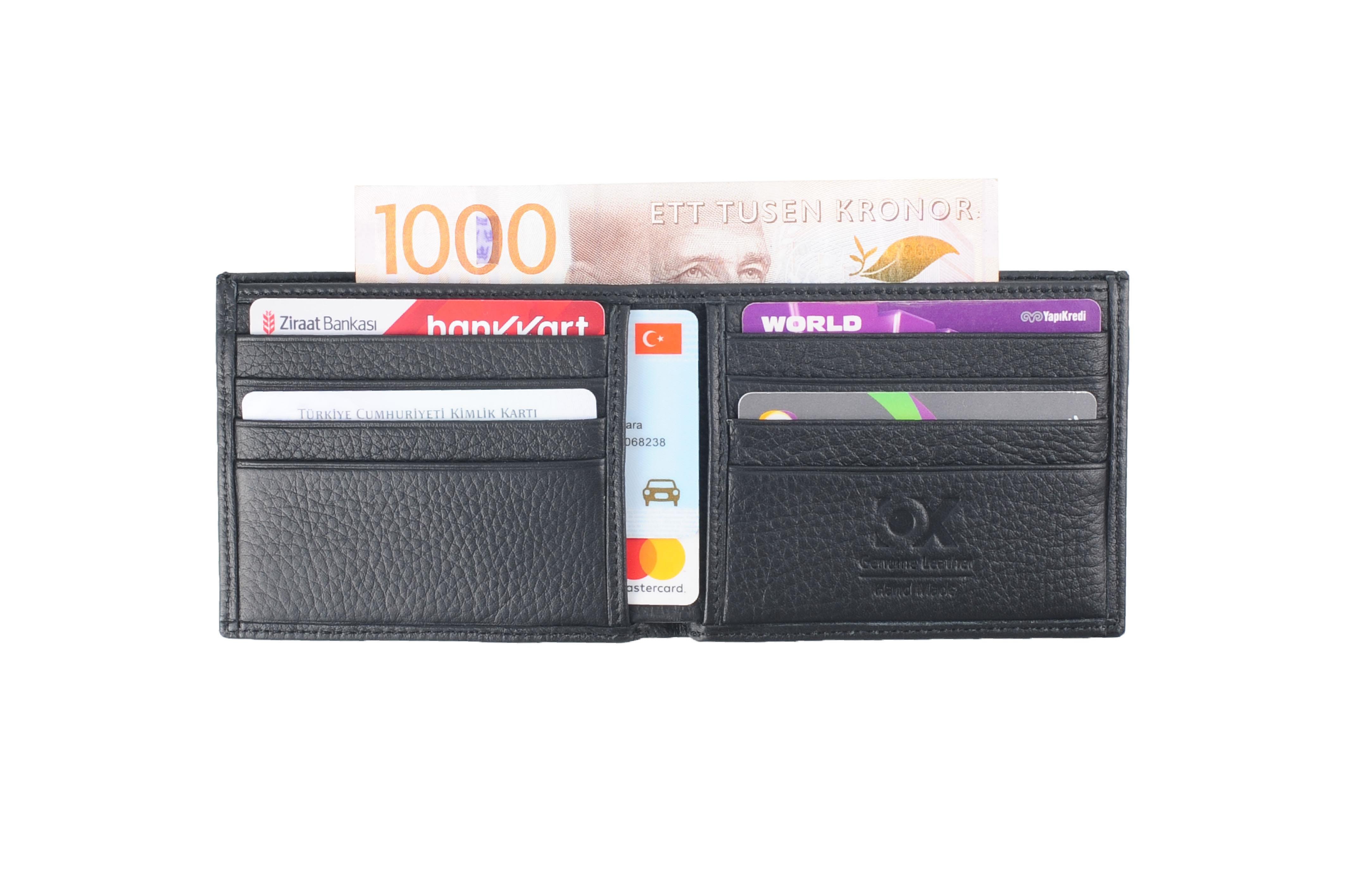 WALLETOX Classico Deri Cüzdan Siyah T671