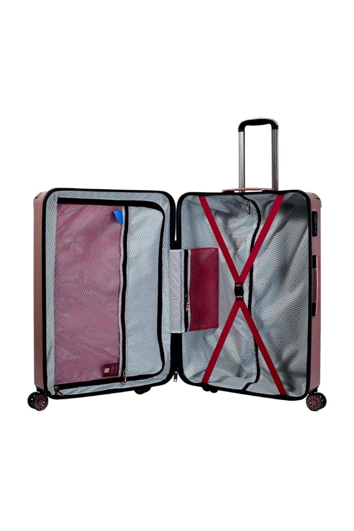 Nasa U.s Ring Rose Gold 2 Li Valiz Seti ( Büyük + Makyaj )