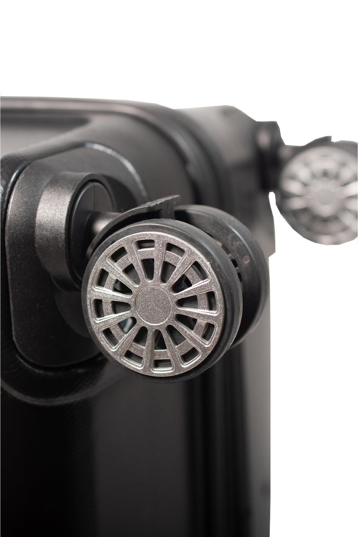 Nasa U.s Space 4 Lü Siyah Valiz Seti (büyük+orta+kabin+makyaj )