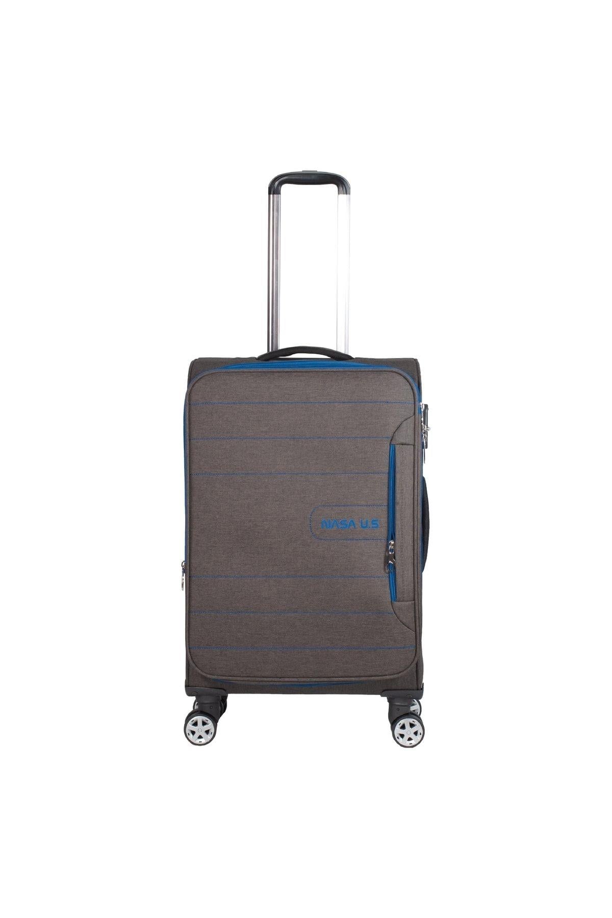 Nasa U.s Nova Kahve 3 Lü Kumaş Valiz Seti