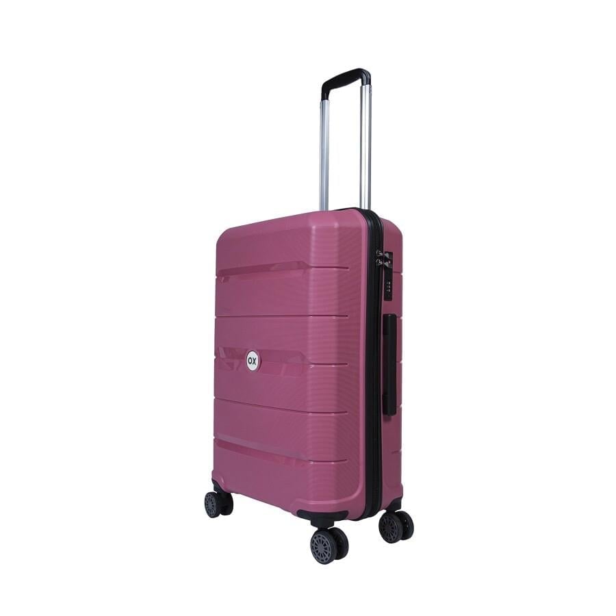OX POLİPROPİLEN SİLİKON  3 LÜ VALİZ SETİ ROSE GOLD