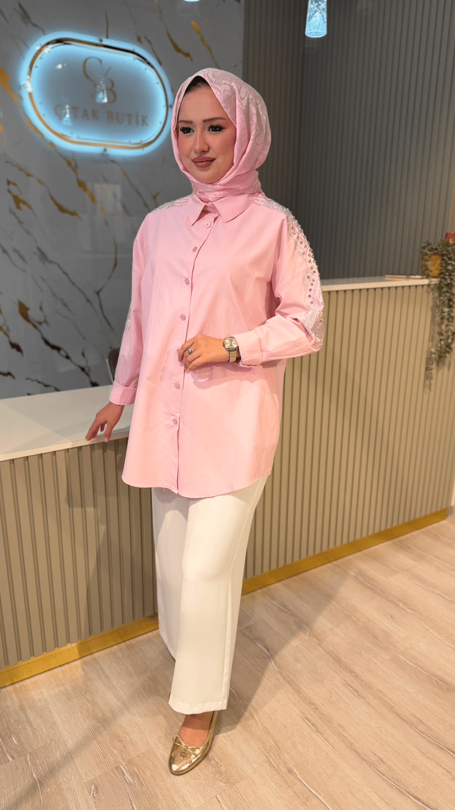 0373 GÖMLEK - PEMBE