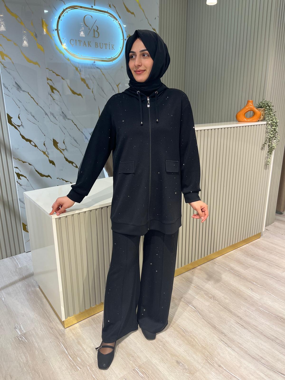 3309 PULLU TAKIM-SİYAH
