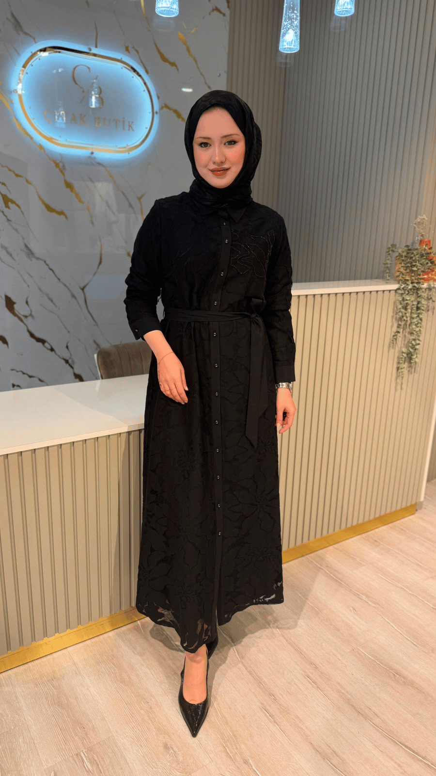 FUAT GÜRŞEN 61000  ELBİSE - SİYAH