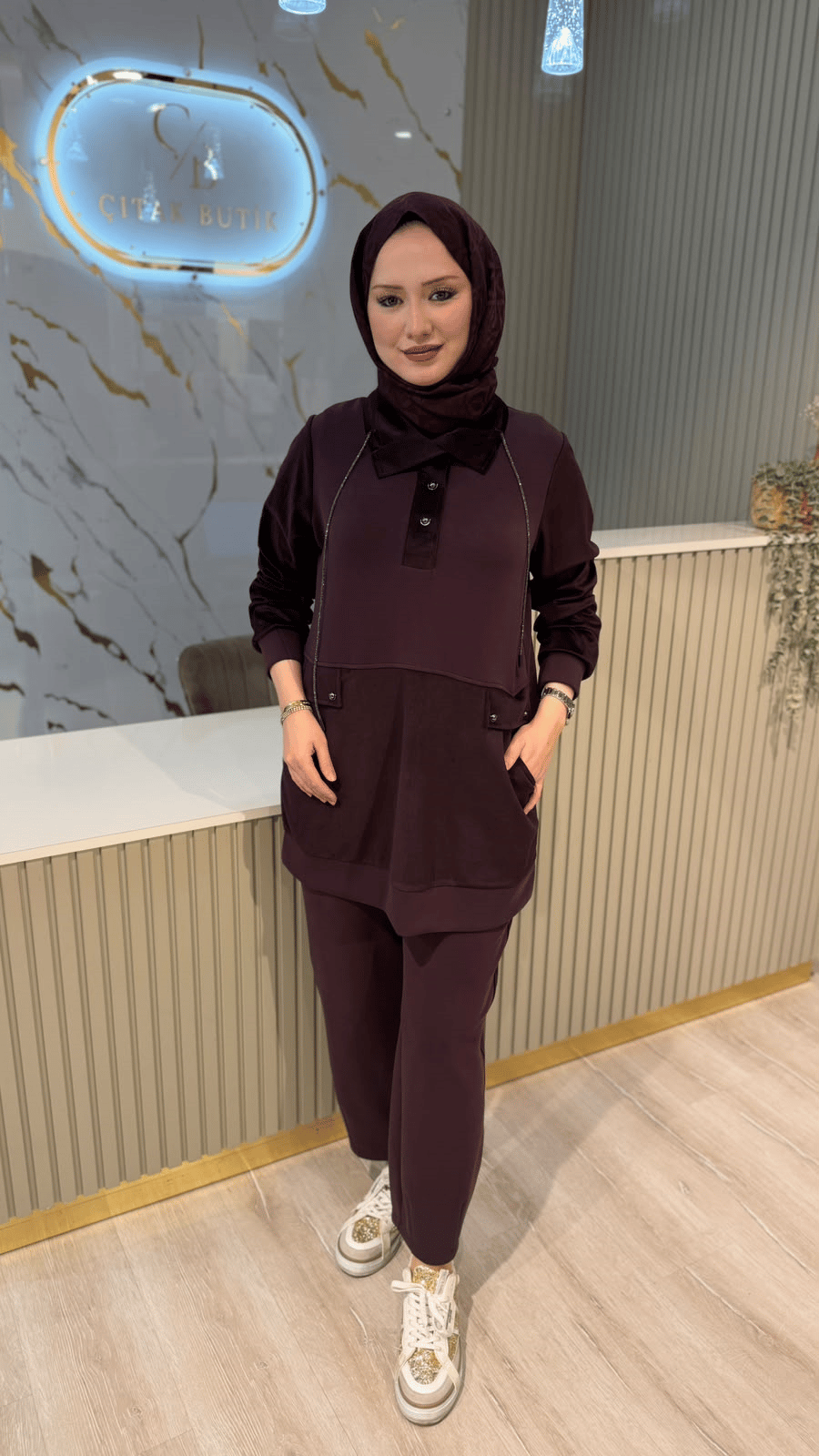FUAT GÜRŞEN 6216 SİM İP DETAYLI TAKIM - MÜRDÜM