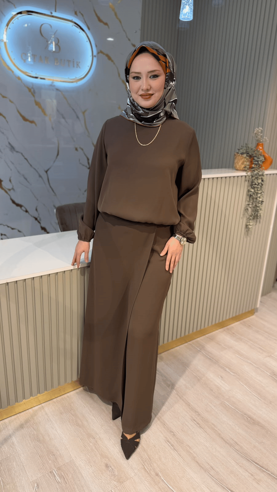 FUAT GÜRŞEN 6221 PANTOLONLU TAKIM - VİZON