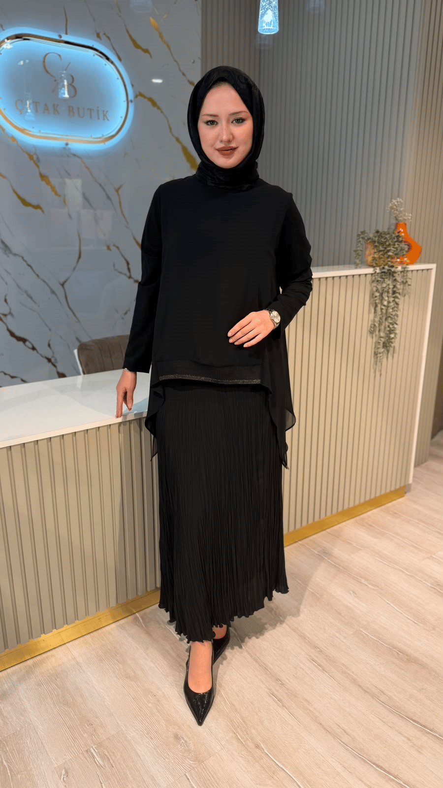 FUAT GÜRŞEN 6301 BLUZ- SİYAH