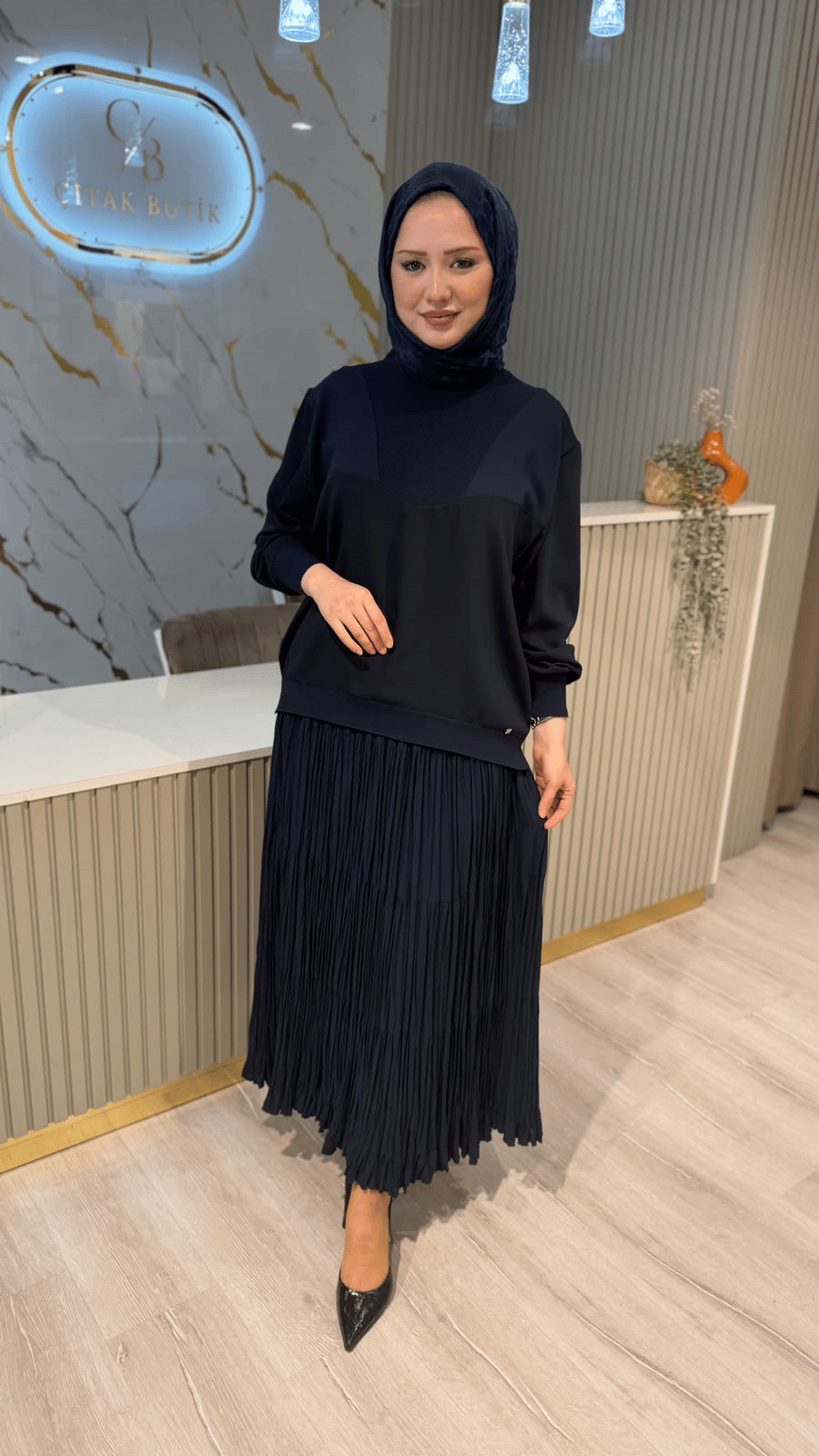 GHİSA 4467 BLUZ - LACİVERT