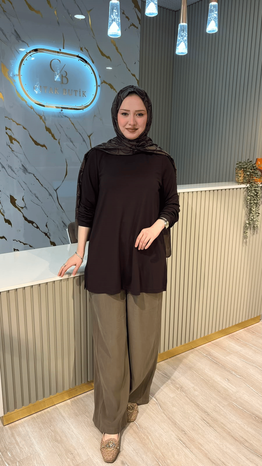 GHİSA 4829 BASİC UZUN KOL İÇLİK - ACI KAHVE