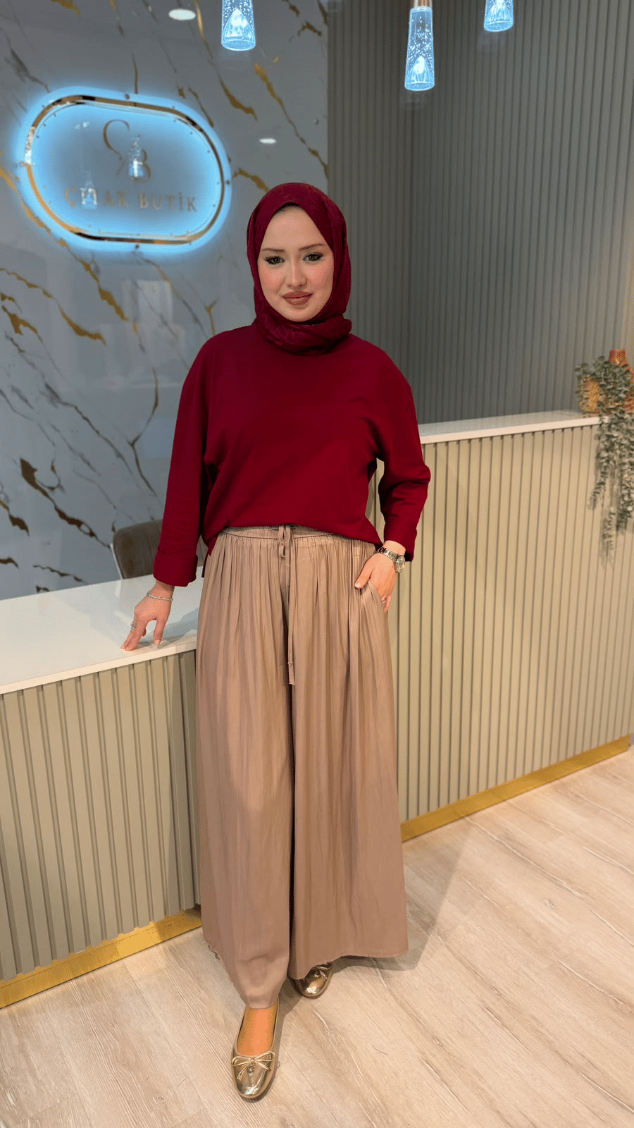 GHİSA 8269 PANTOLON - KOYU BEJ