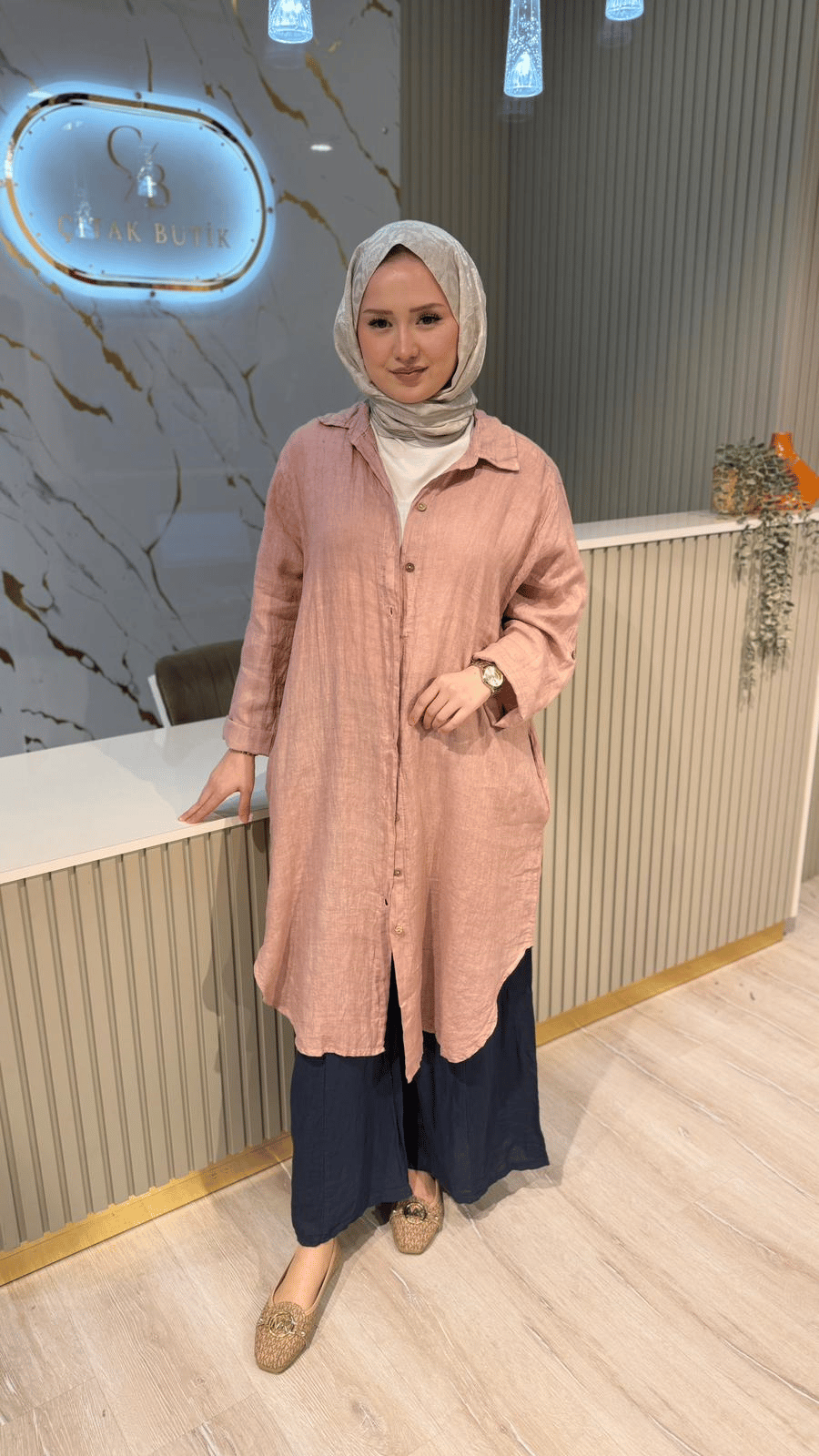 İTHAL 802 BASİC GÖMLEK- PUDRA