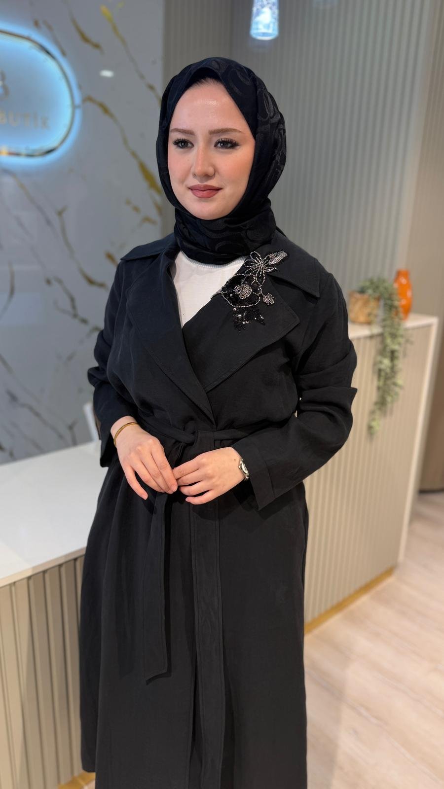 NÇ 26707 İŞLEME DETAY KAP - SİYAH