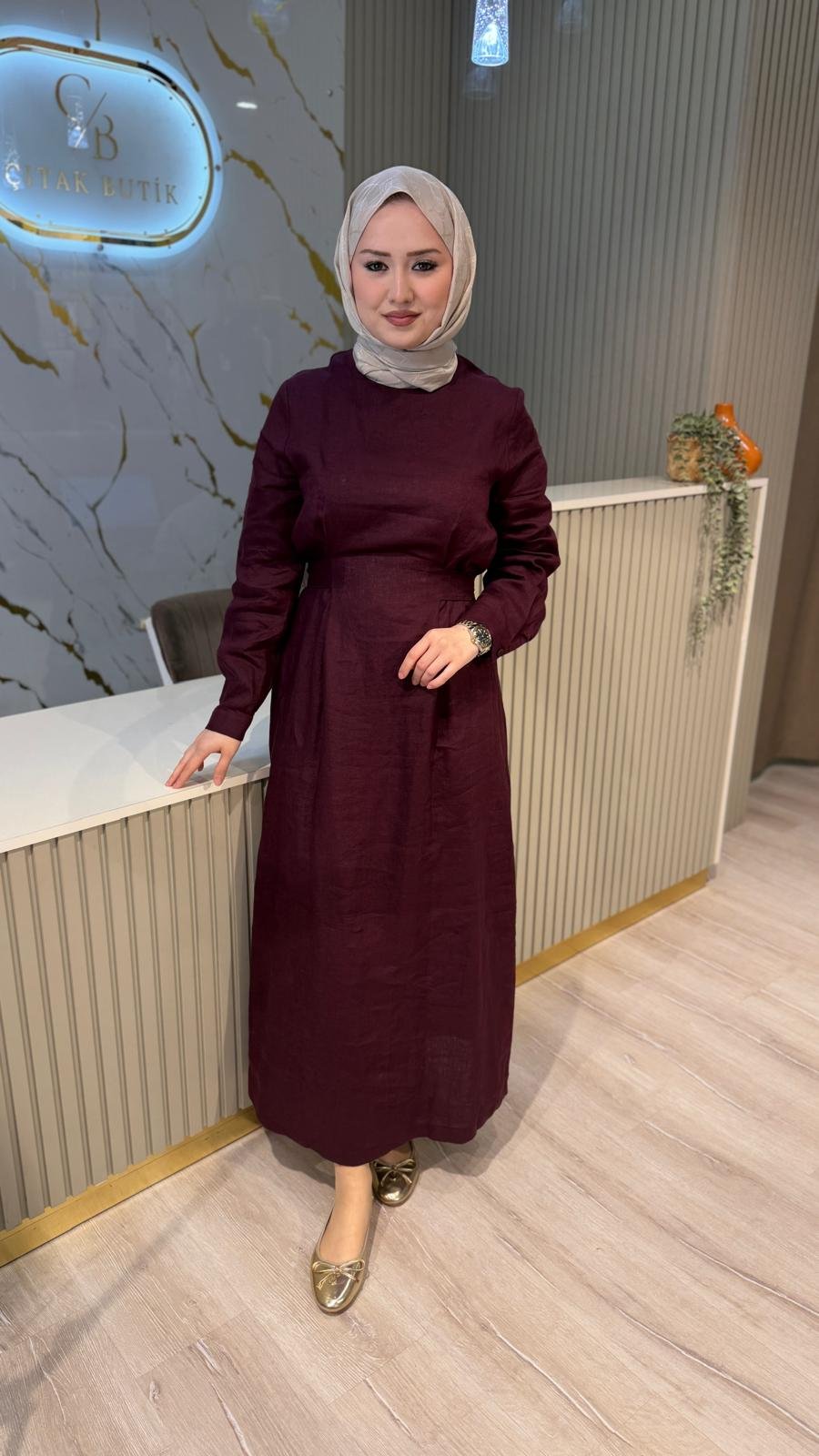 NUSS 2048 ELBİSE - MÜRDÜM