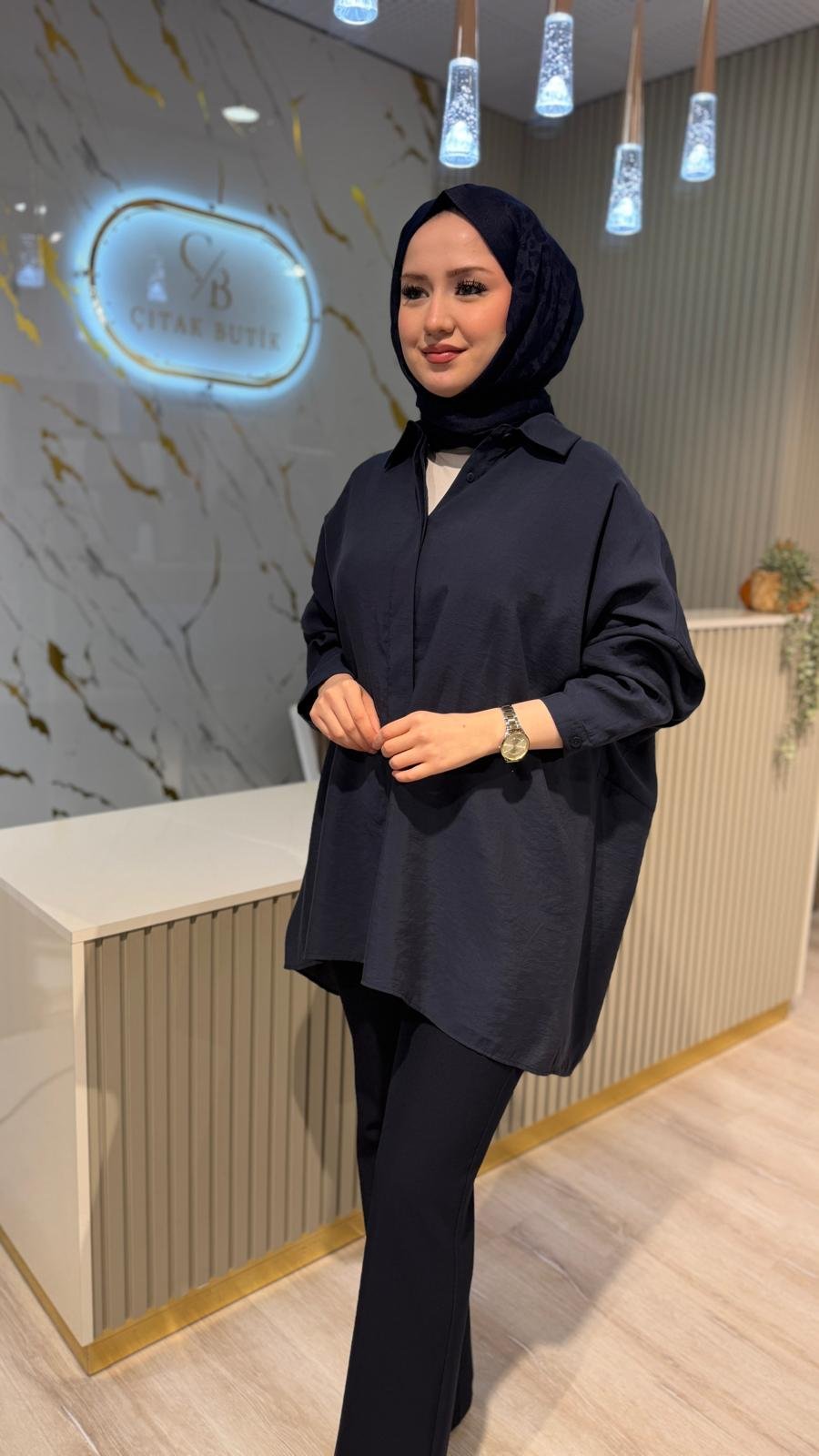 NUSS 3001 BASİC GÖMLEK-NAVY
