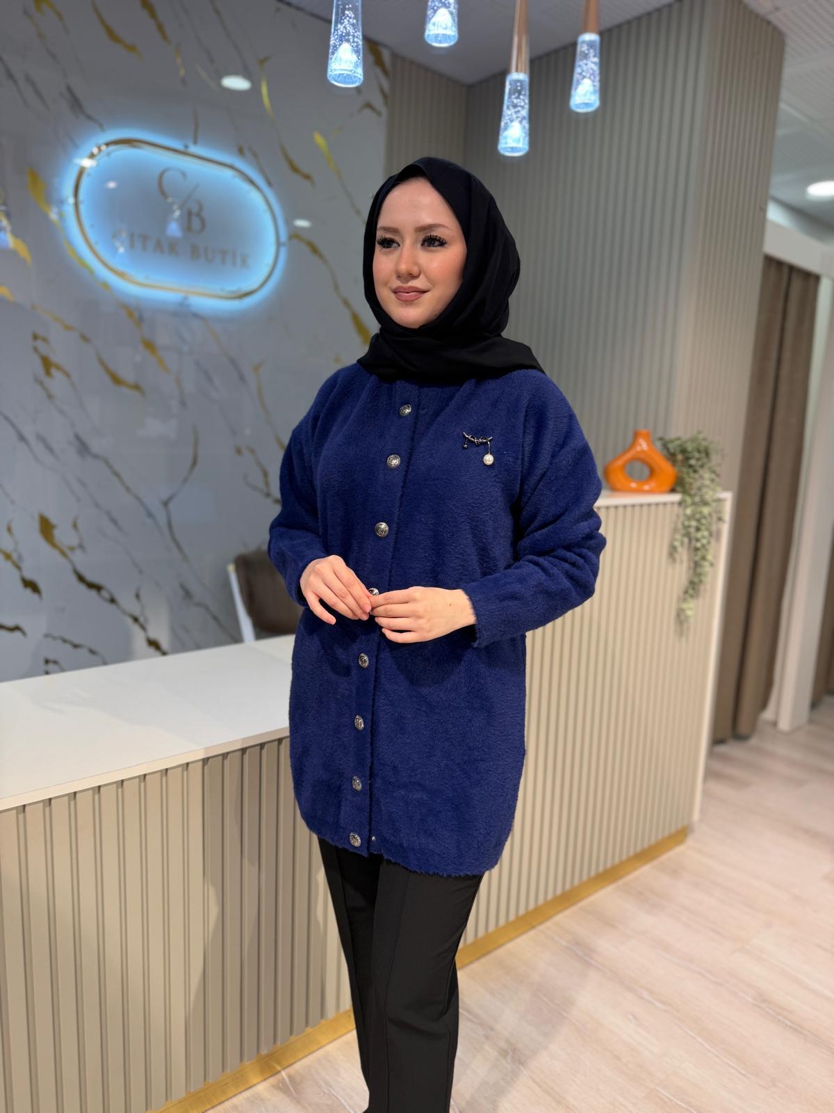 NUSS 7005 ANGORA HIRKA-LACİVERT