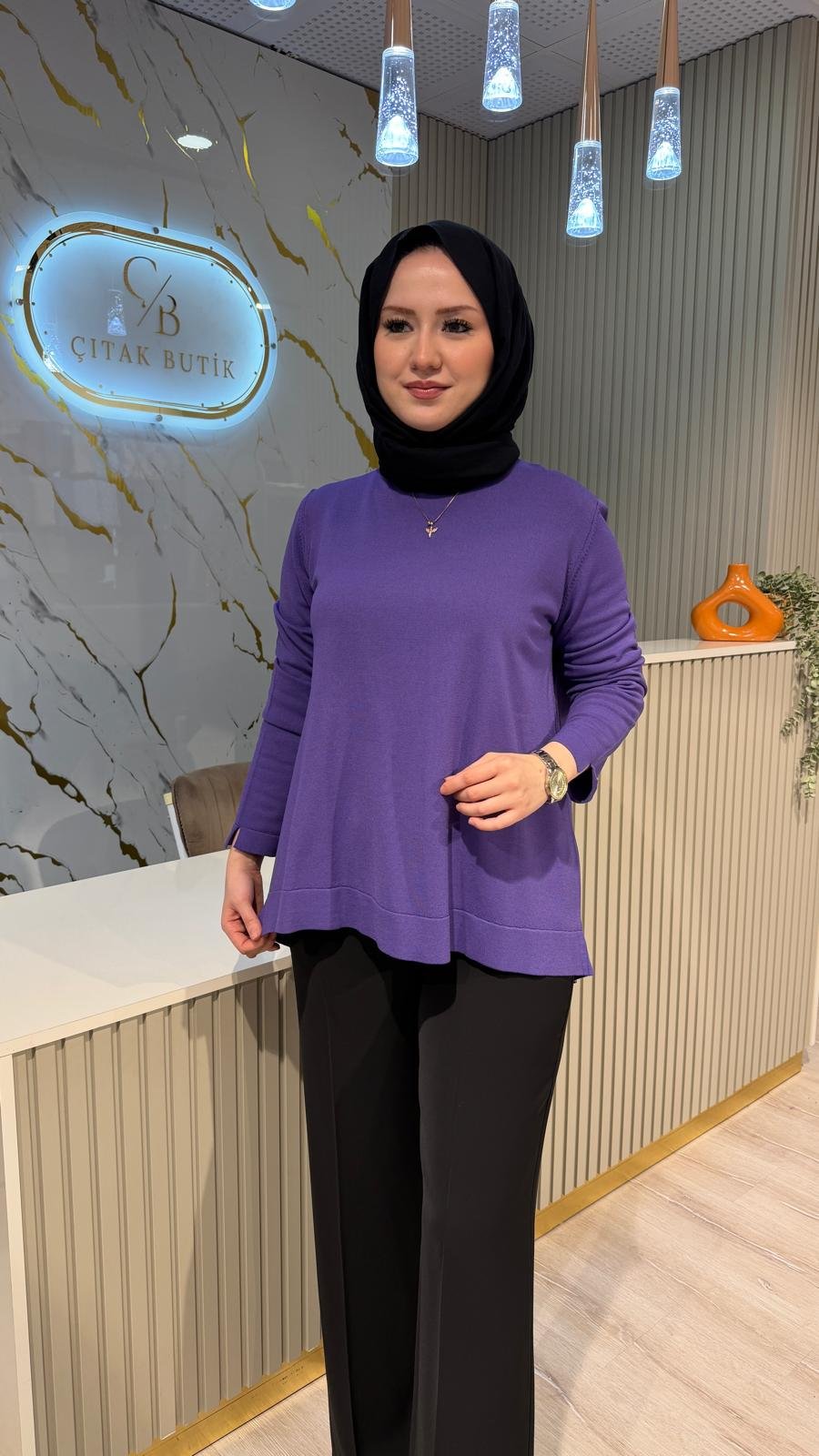 NUSS 902 EVAZE MERSERİZE-LİLA