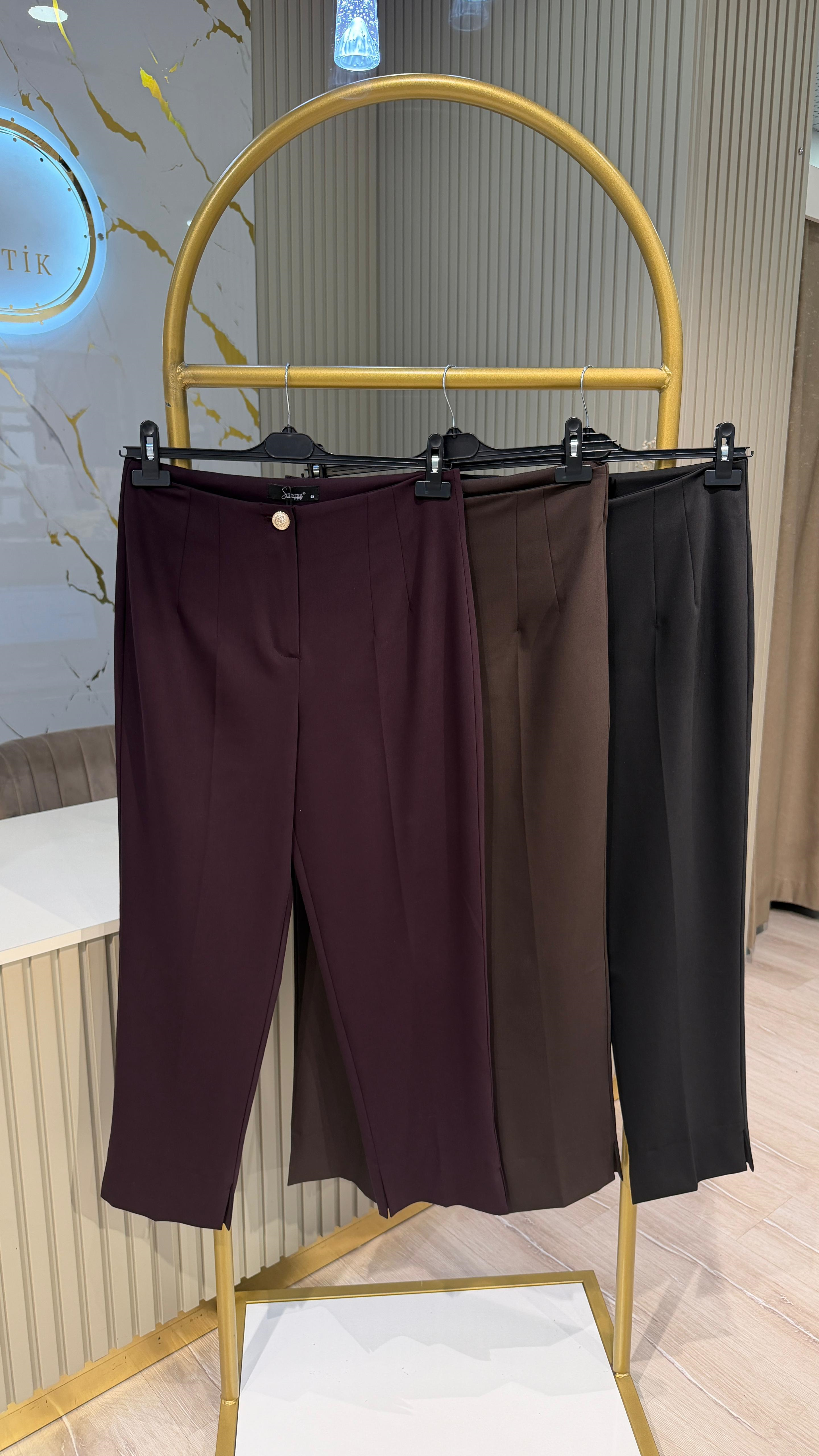 SENTEZ 5671 RİO PENSLİ YIRTMAÇLI PAÇA PANTOLON