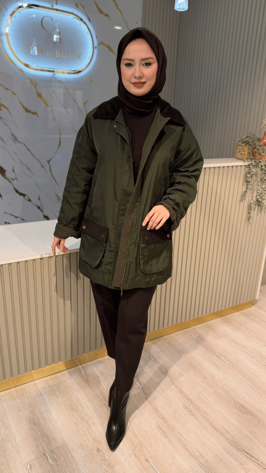 TRENÇ 006051 KABAN - HAKİ