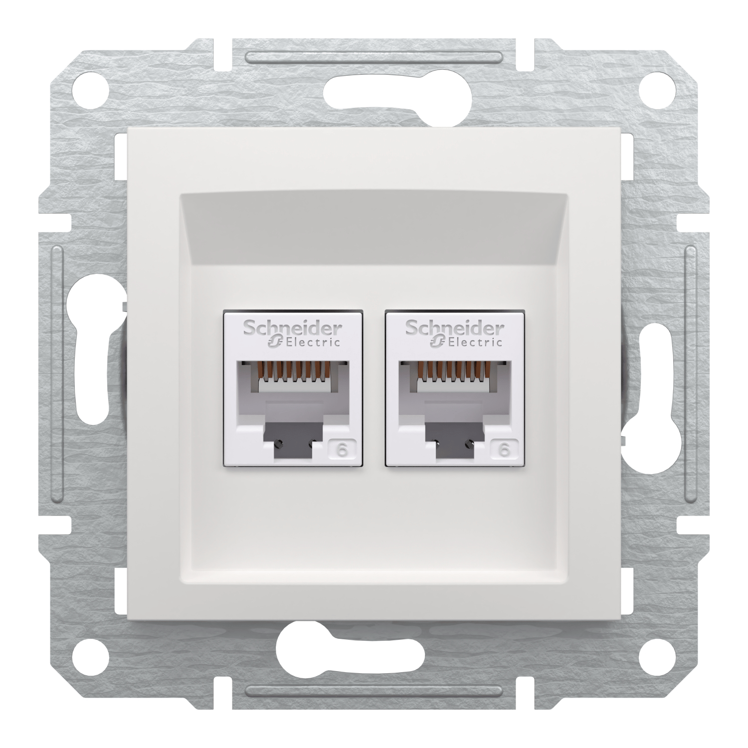  Asfora 2li RJ45 Cat6 UTP Priz Beyaz Çerçevesiz EPH4870121