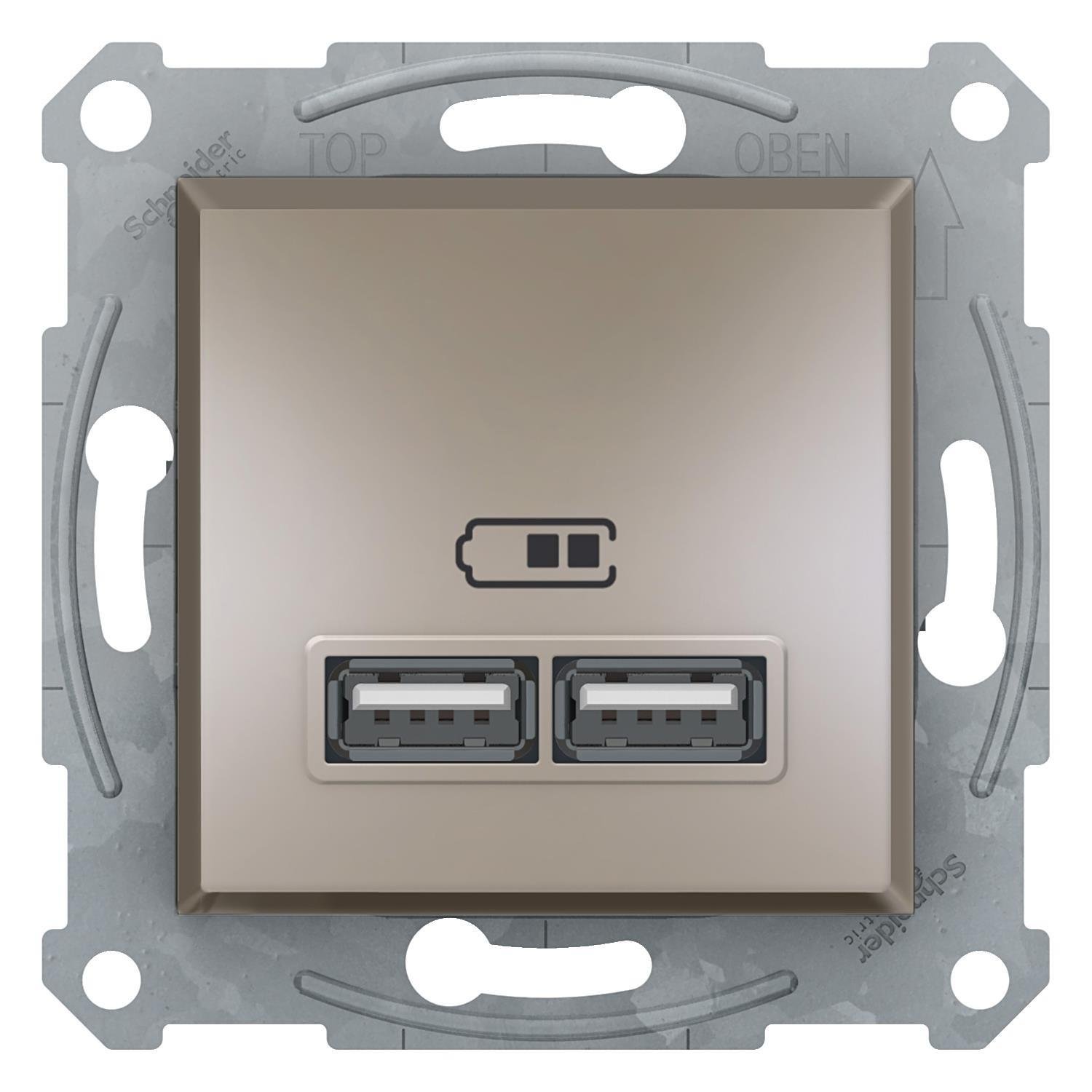 Asfora 2li USB Type-A 2,1A Bronz EPH2700269