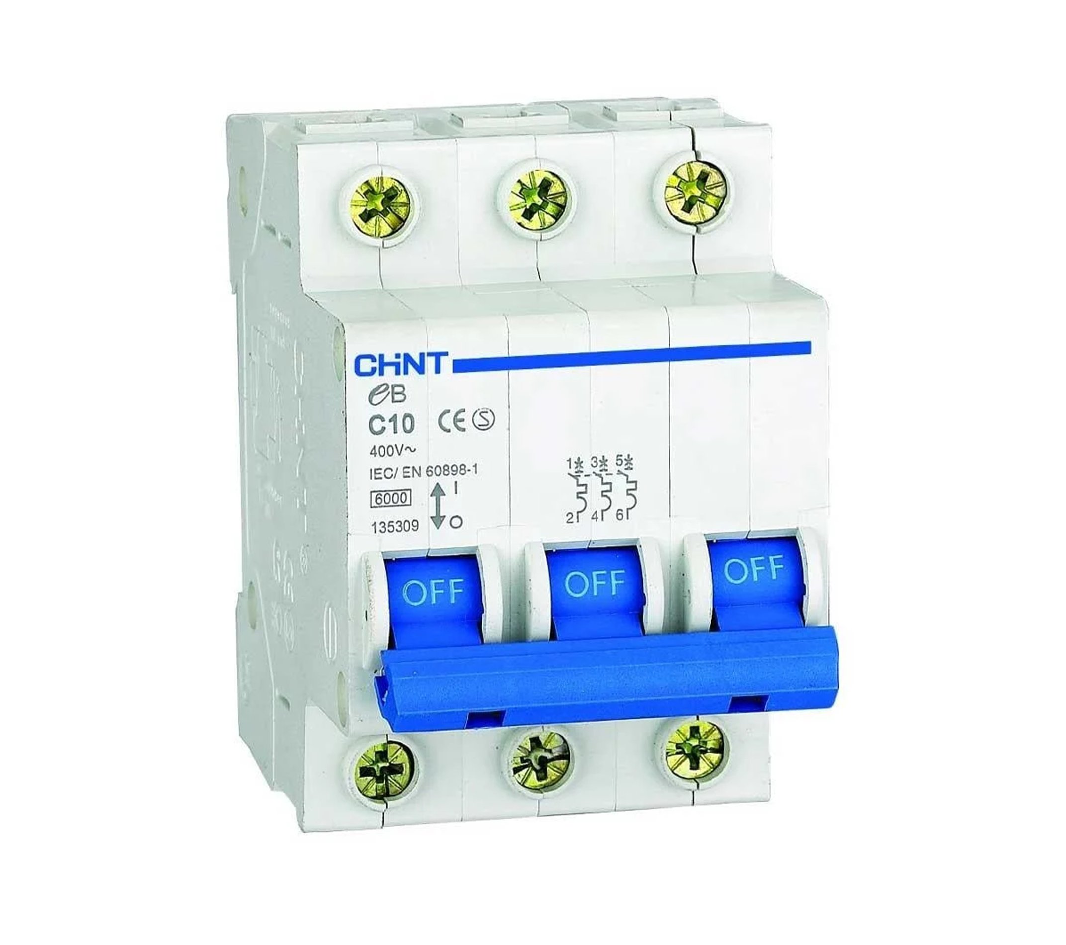 0A 3 Kutup C Tip 4.5Ka Otomatik Sigorta 186501