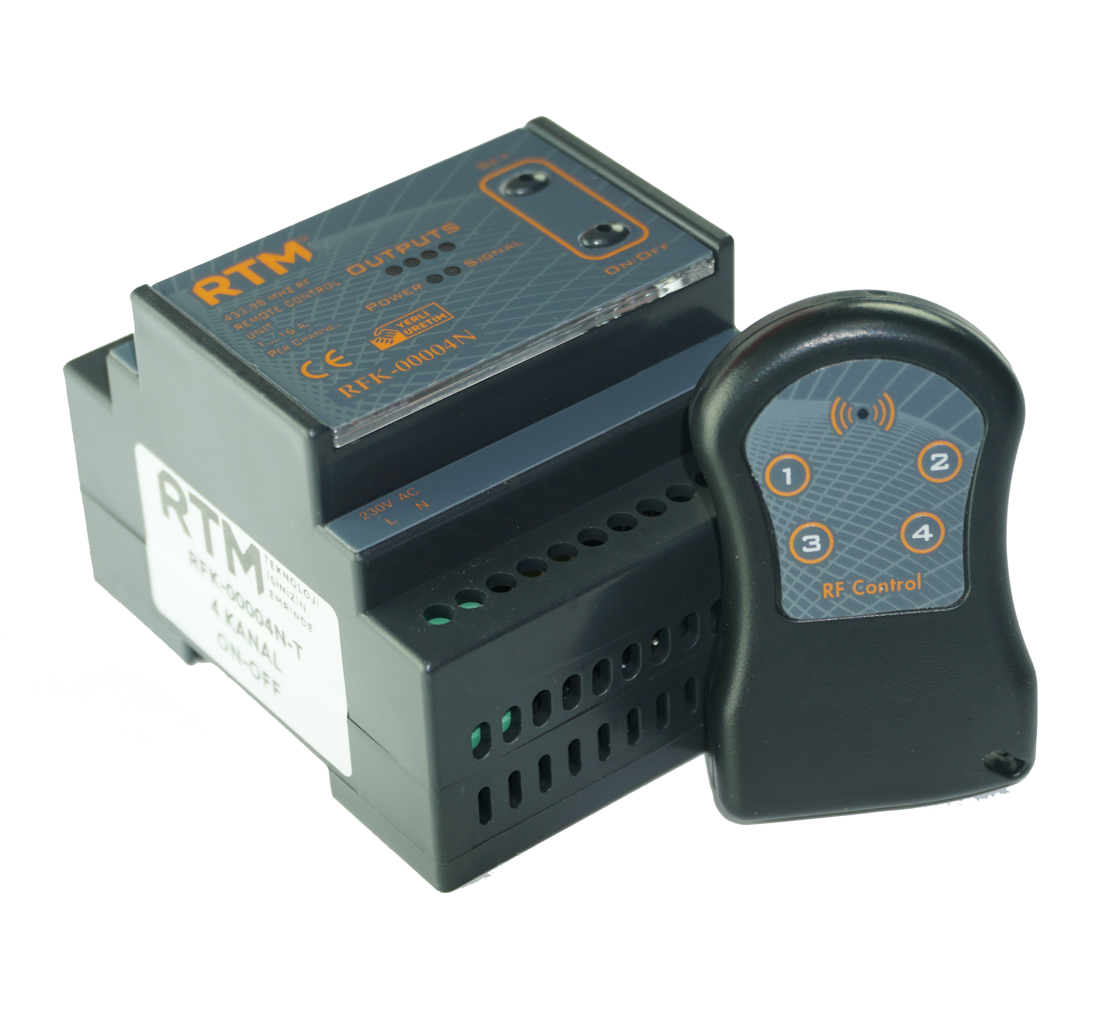 4 Kanal RF Uzaktan Kumanda Kiti RFK-00004N