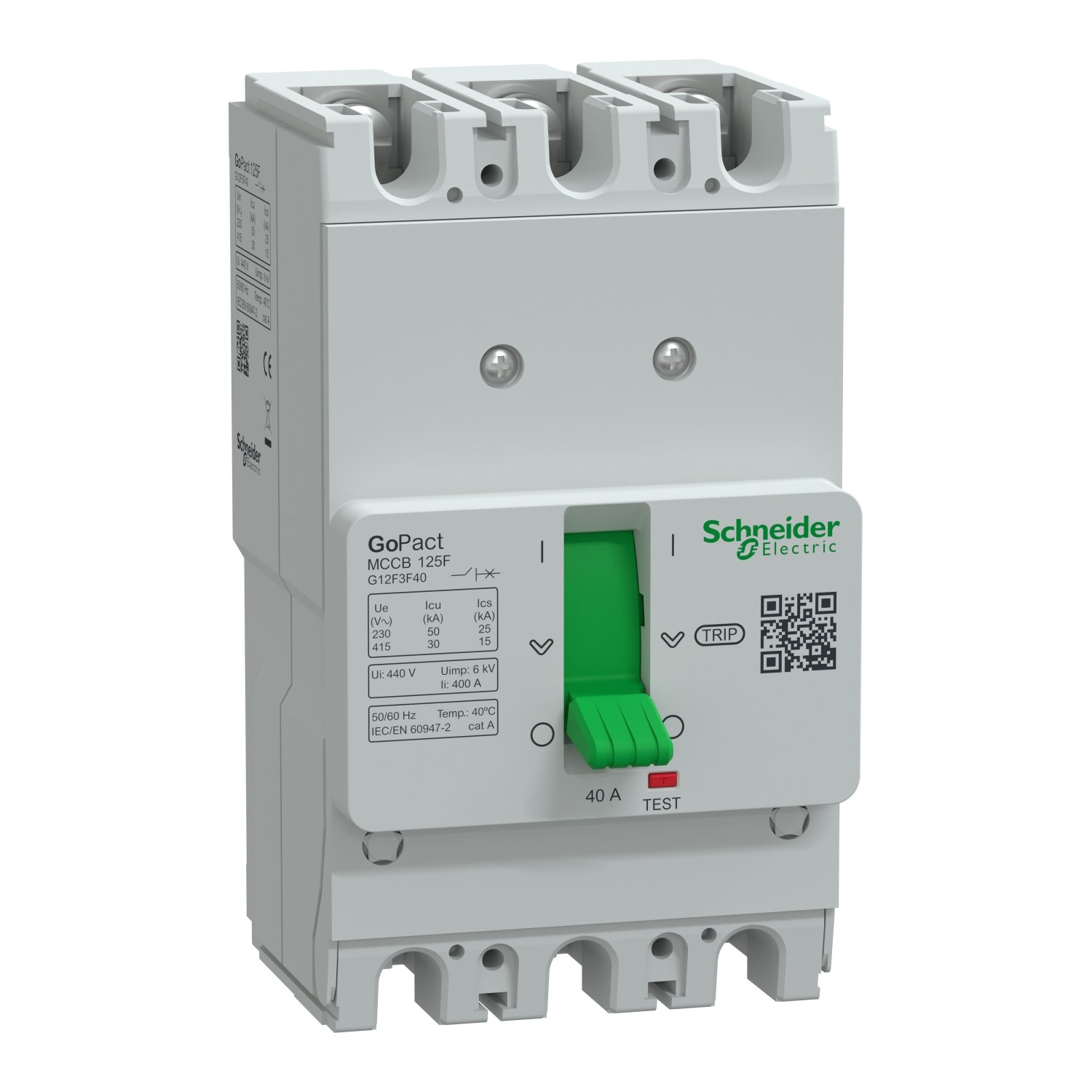 g12f3f40SchneiderGoPact Şalter 125F 30kA AC 3P3D 40A Sabit g12f3f40