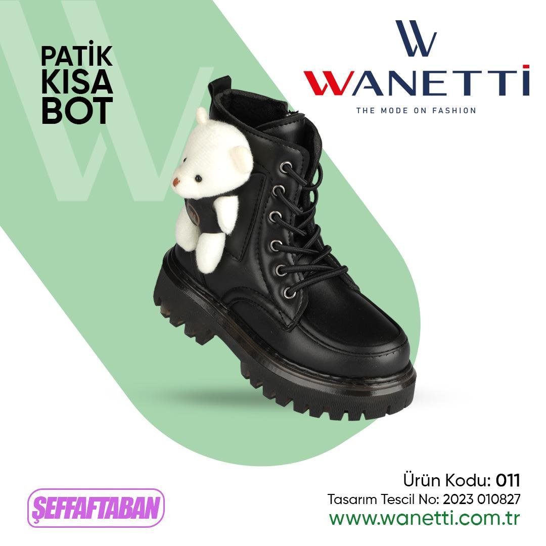 011 Şeffaf Taban Patik Kısa Ayıcıklı Bot